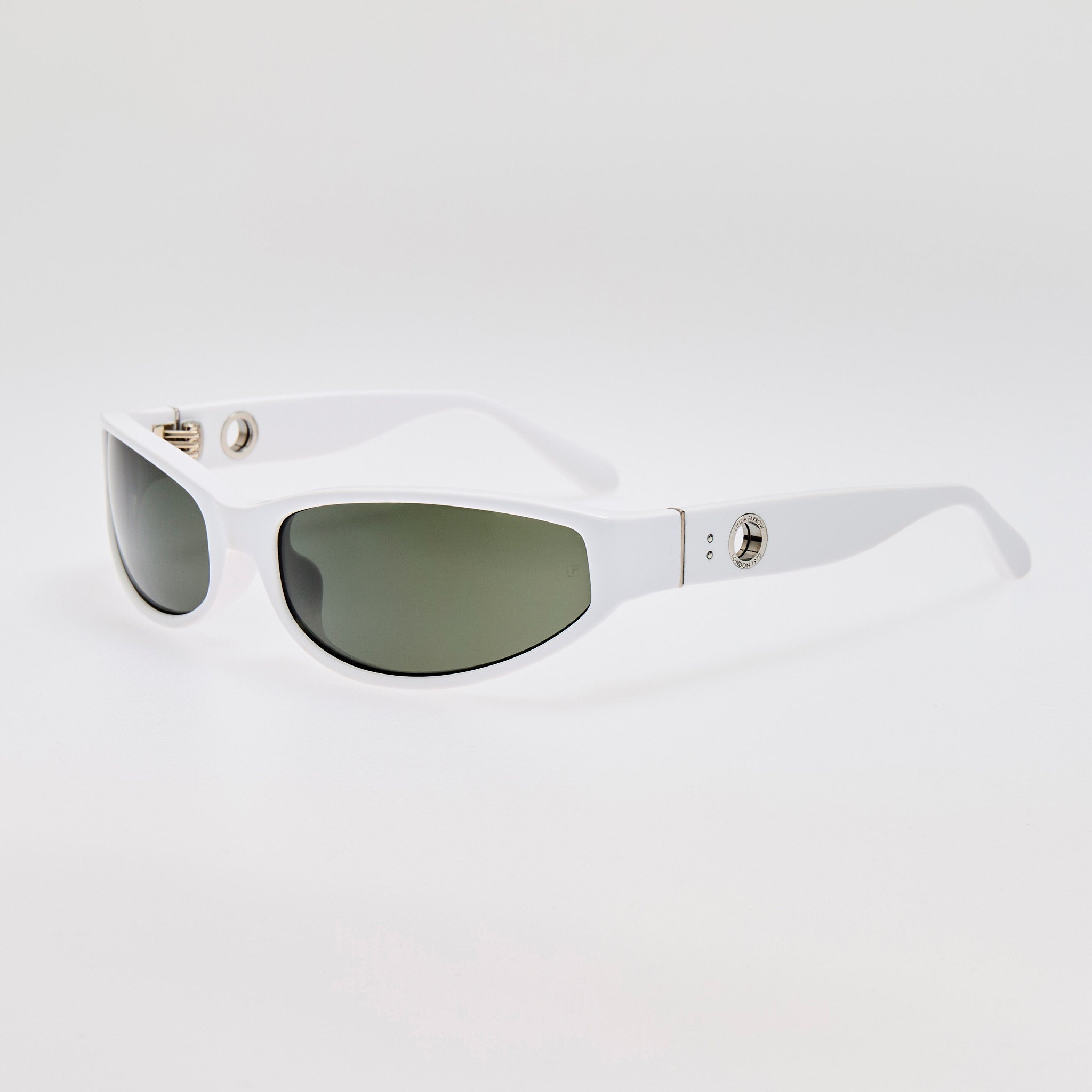 Etain Sunglasses in White - LINDA FARROW - Sunglasses -