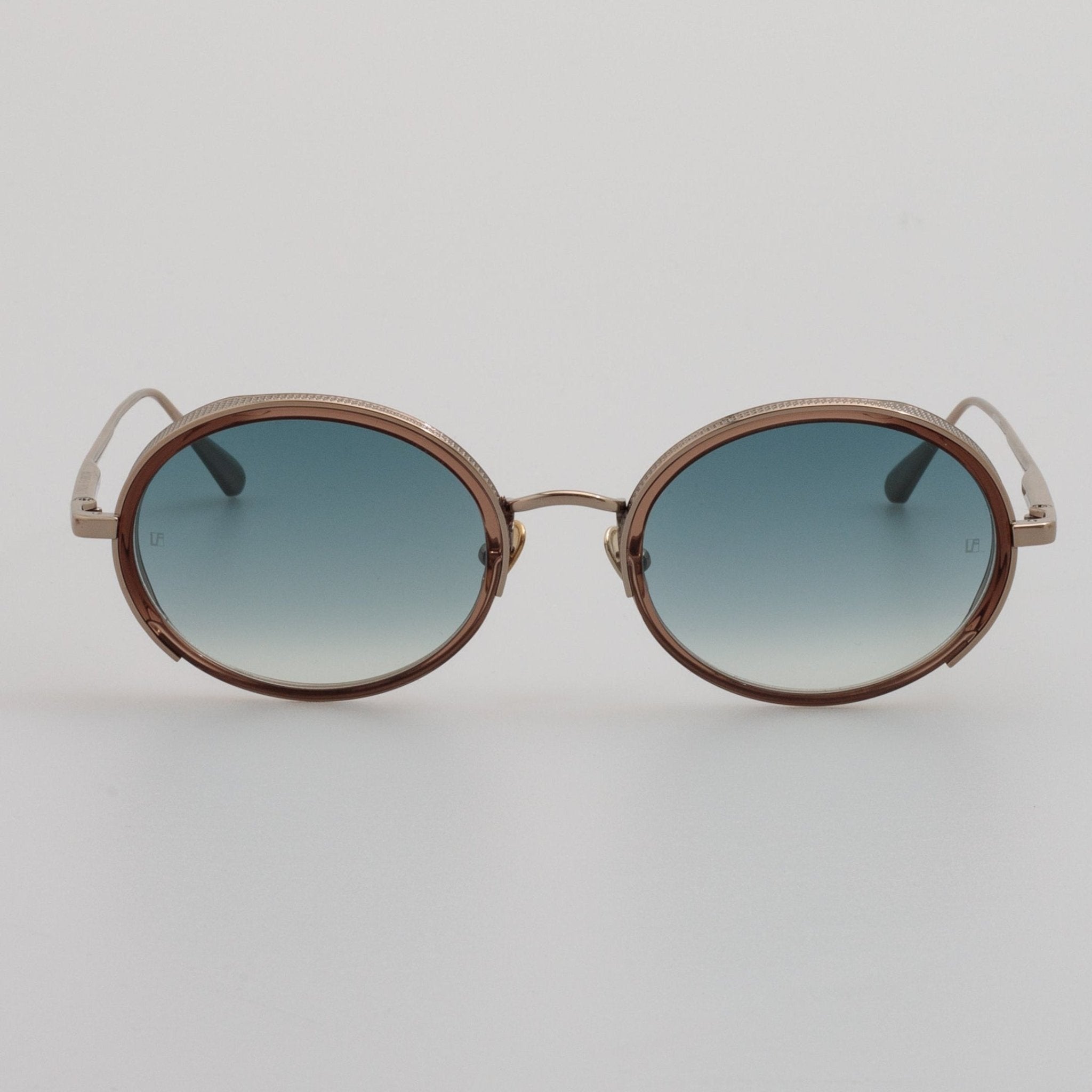 Finn Sunglasses in 22K Light Gold - LINDA FARROW - Sunglasses -