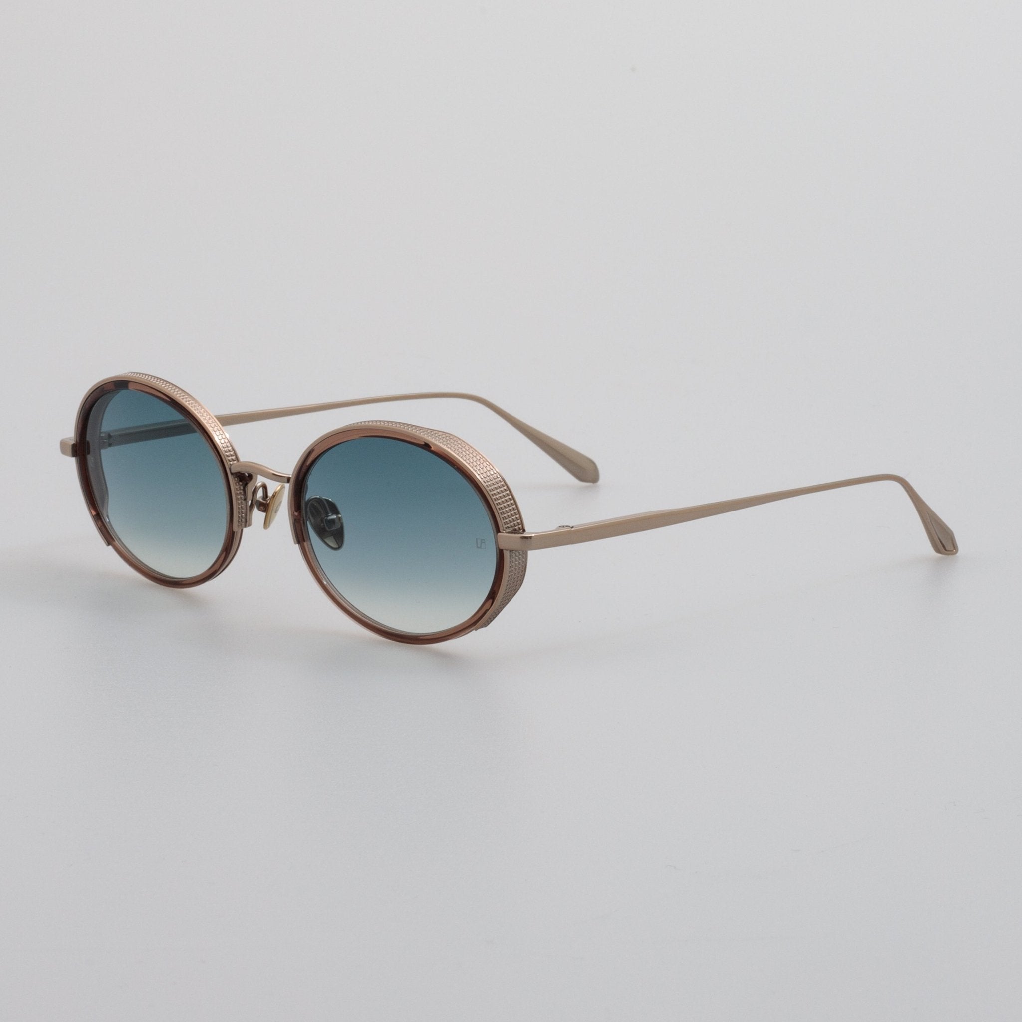 Finn Sunglasses in 22K Light Gold - LINDA FARROW - Sunglasses -