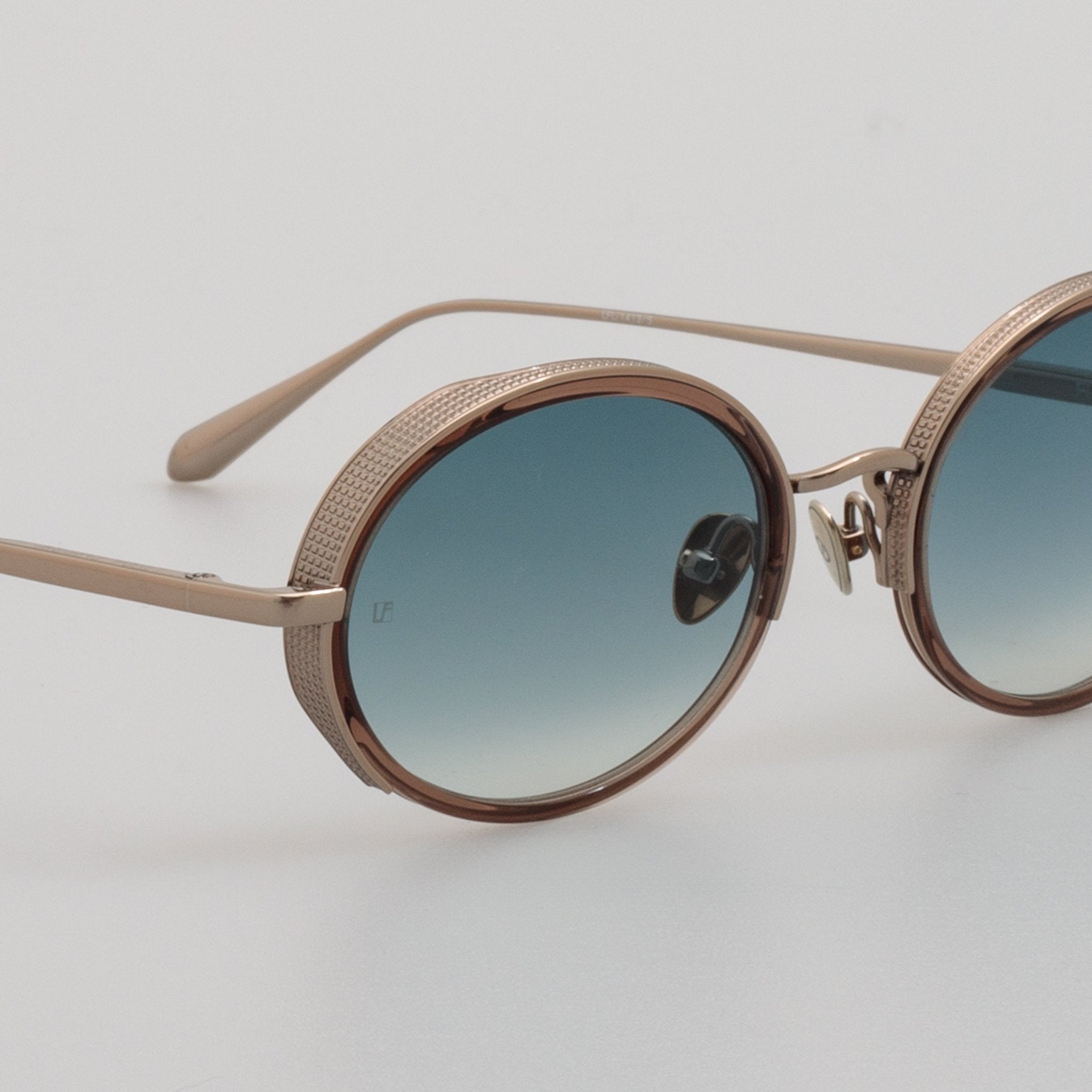 Finn Sunglasses in 22K Light Gold - LINDA FARROW - Sunglasses -