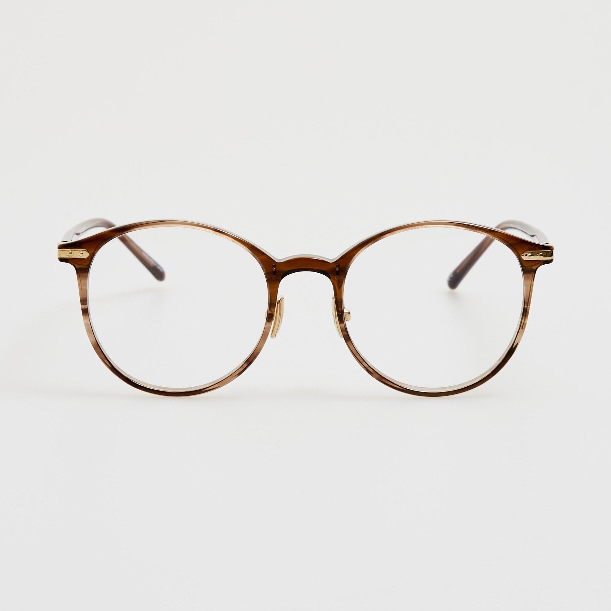 Forster Optical Frame in Caramel Horn - LINDA FARROW - Optical Frame -