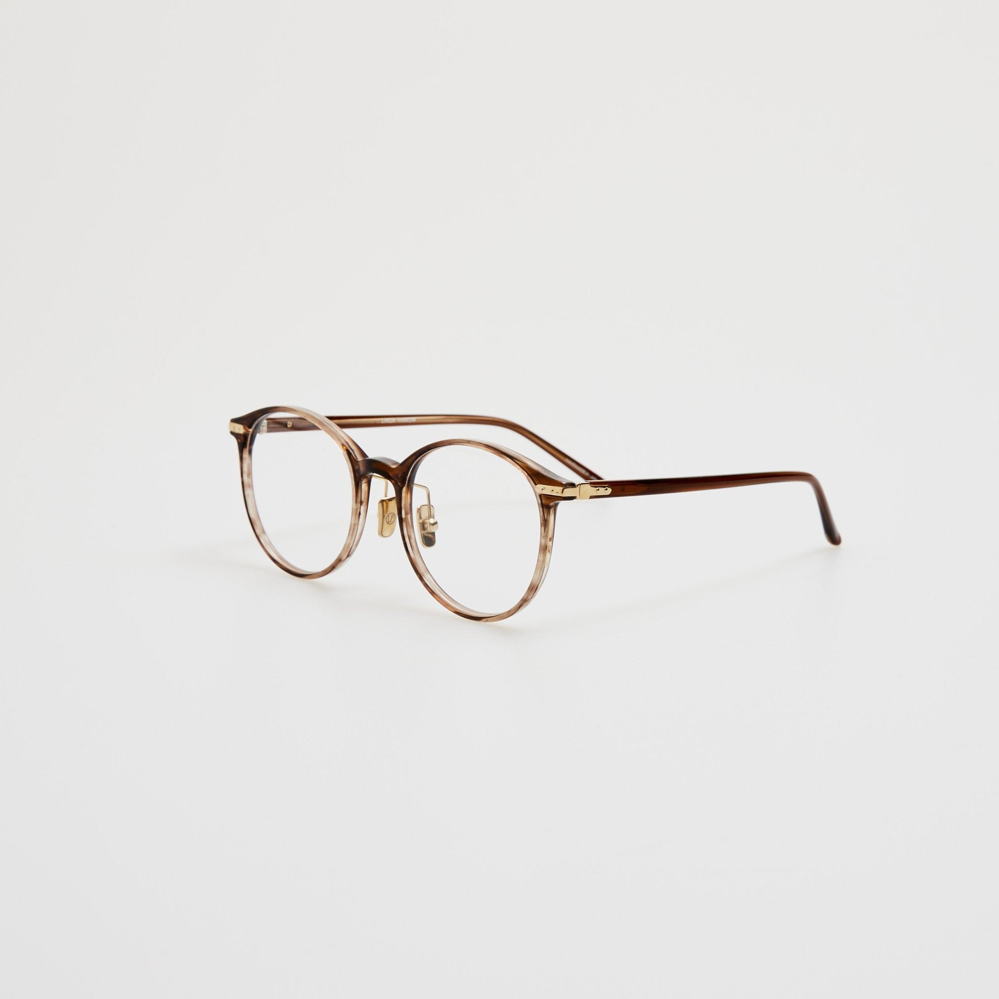 Forster Optical Frame in Caramel Horn - LINDA FARROW - Optical Frame -