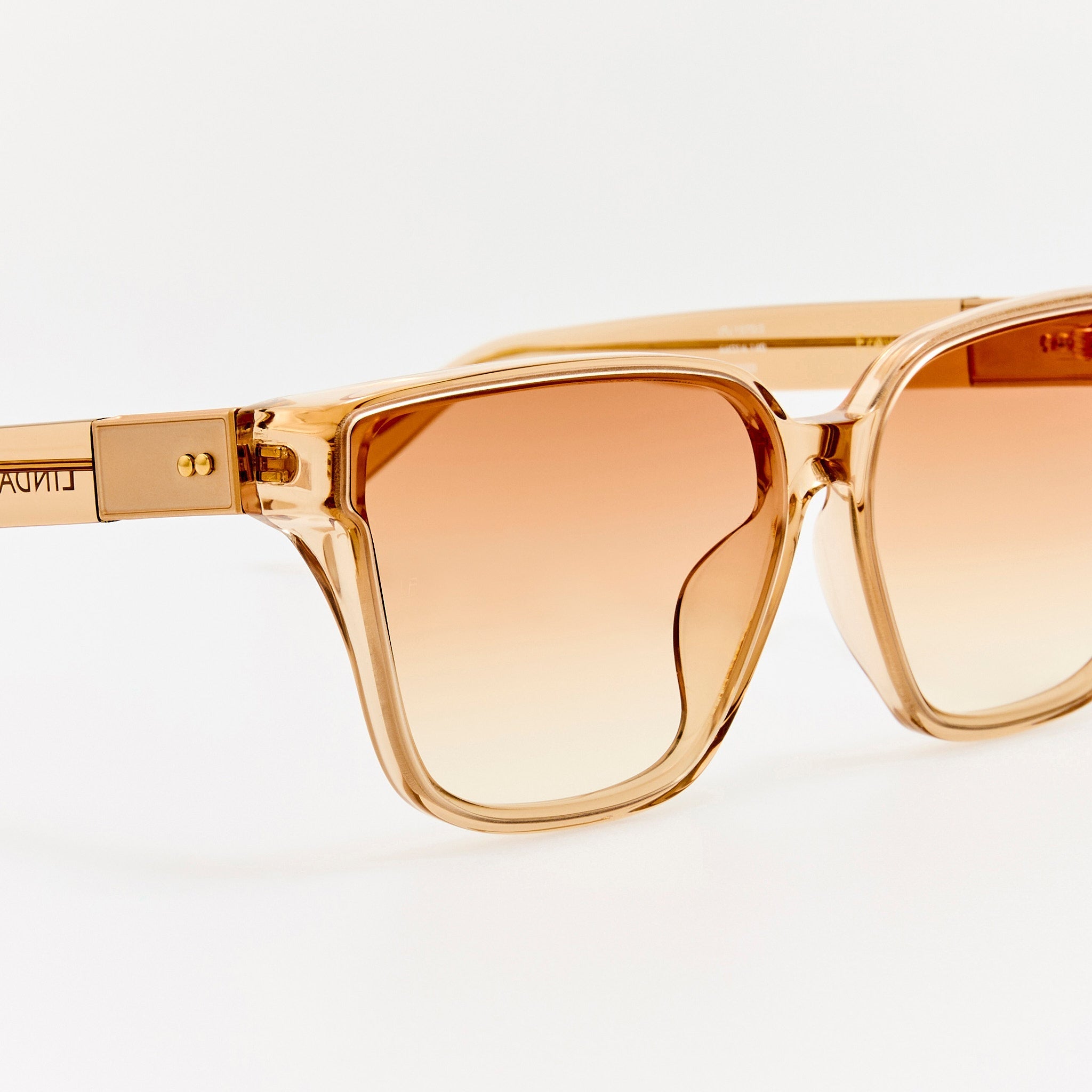 Frey Sunglasses in Honey - LINDA FARROW - Sunglasses -