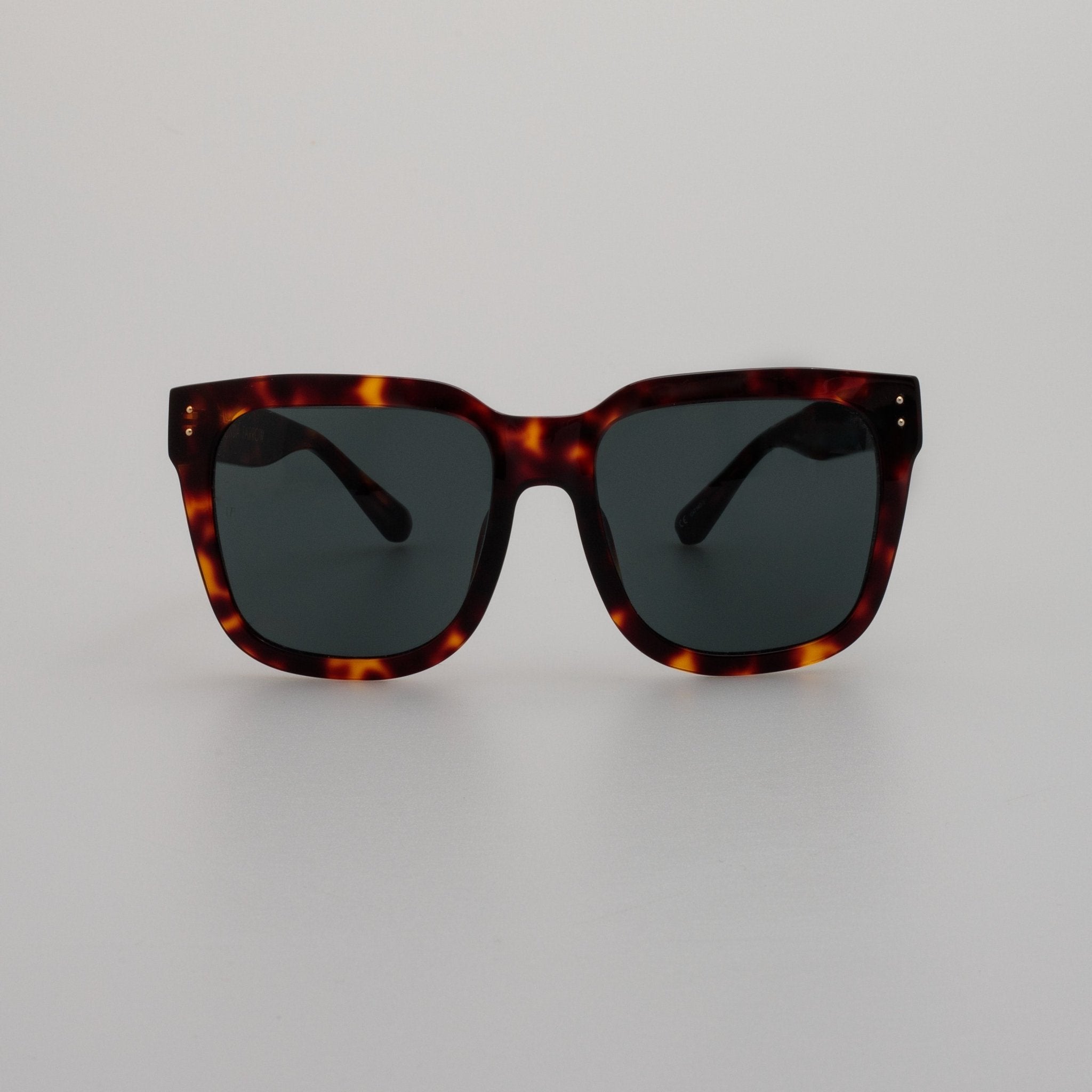 Freya Square Sunglasses in Tortoiseshell - LINDA FARROW - Sunglasses -