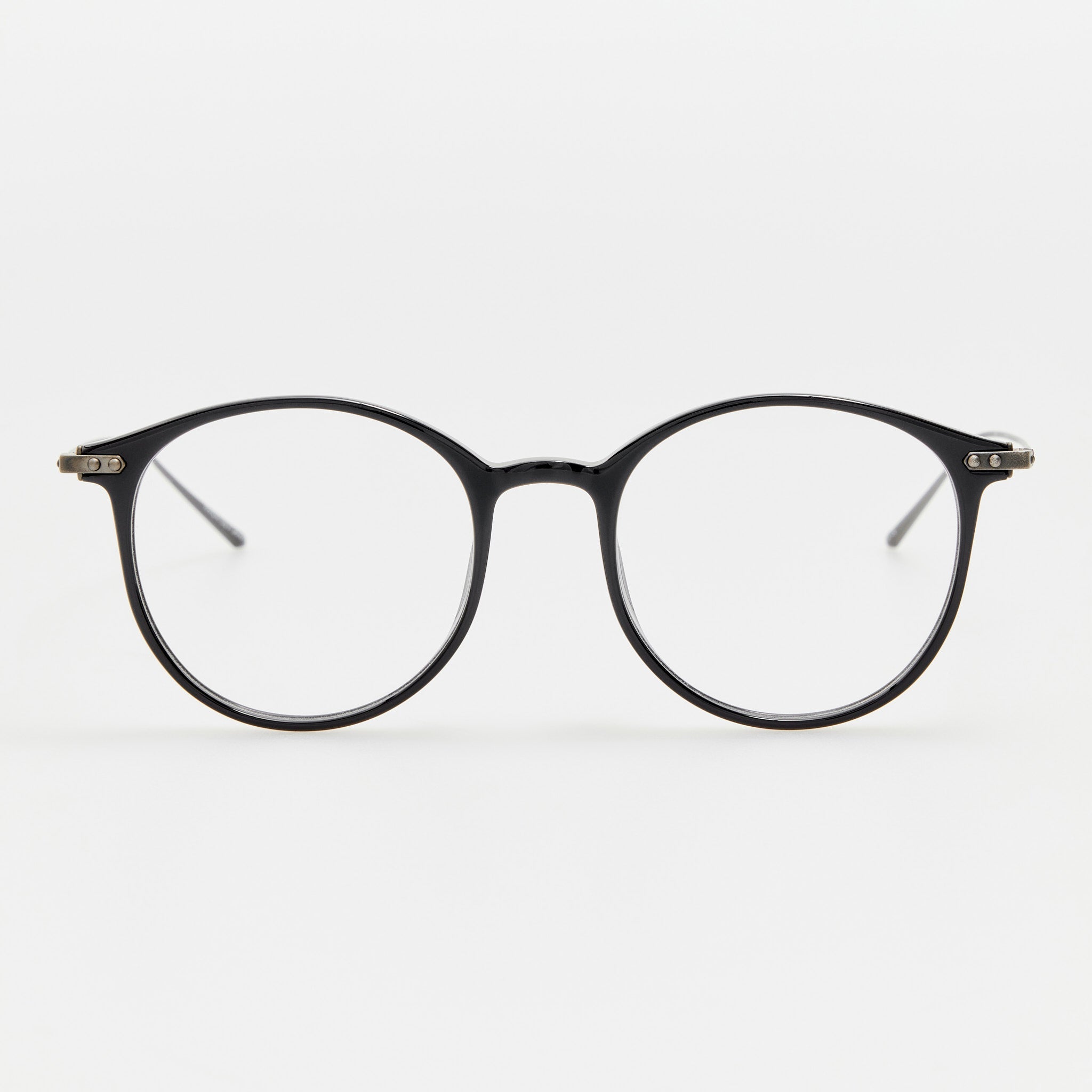 Gray Optical Frame in Black Matt Nickel - LINDA FARROW - Optical Frame -