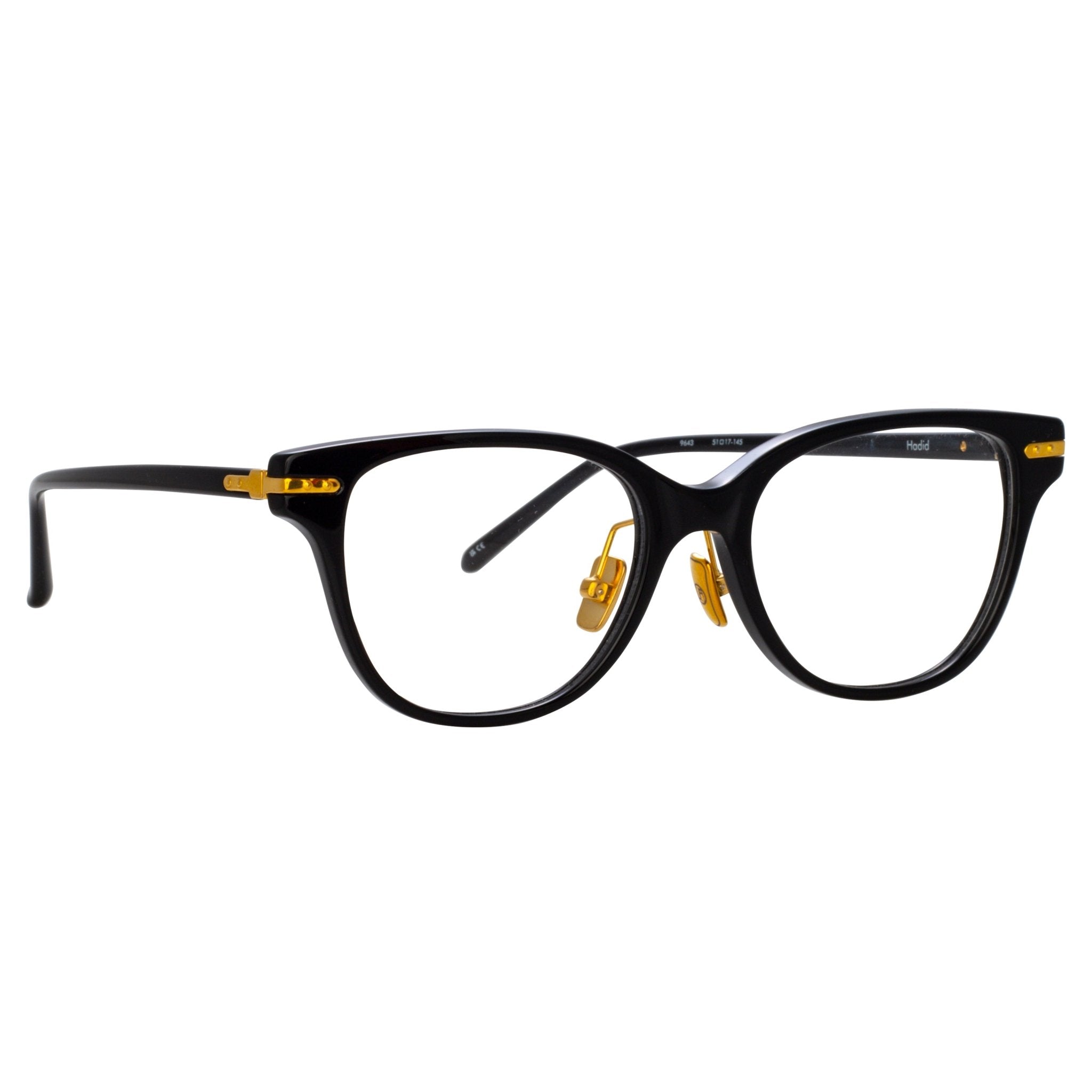 Hadid Optical in Black - LINDA FARROW - Optical Frame -