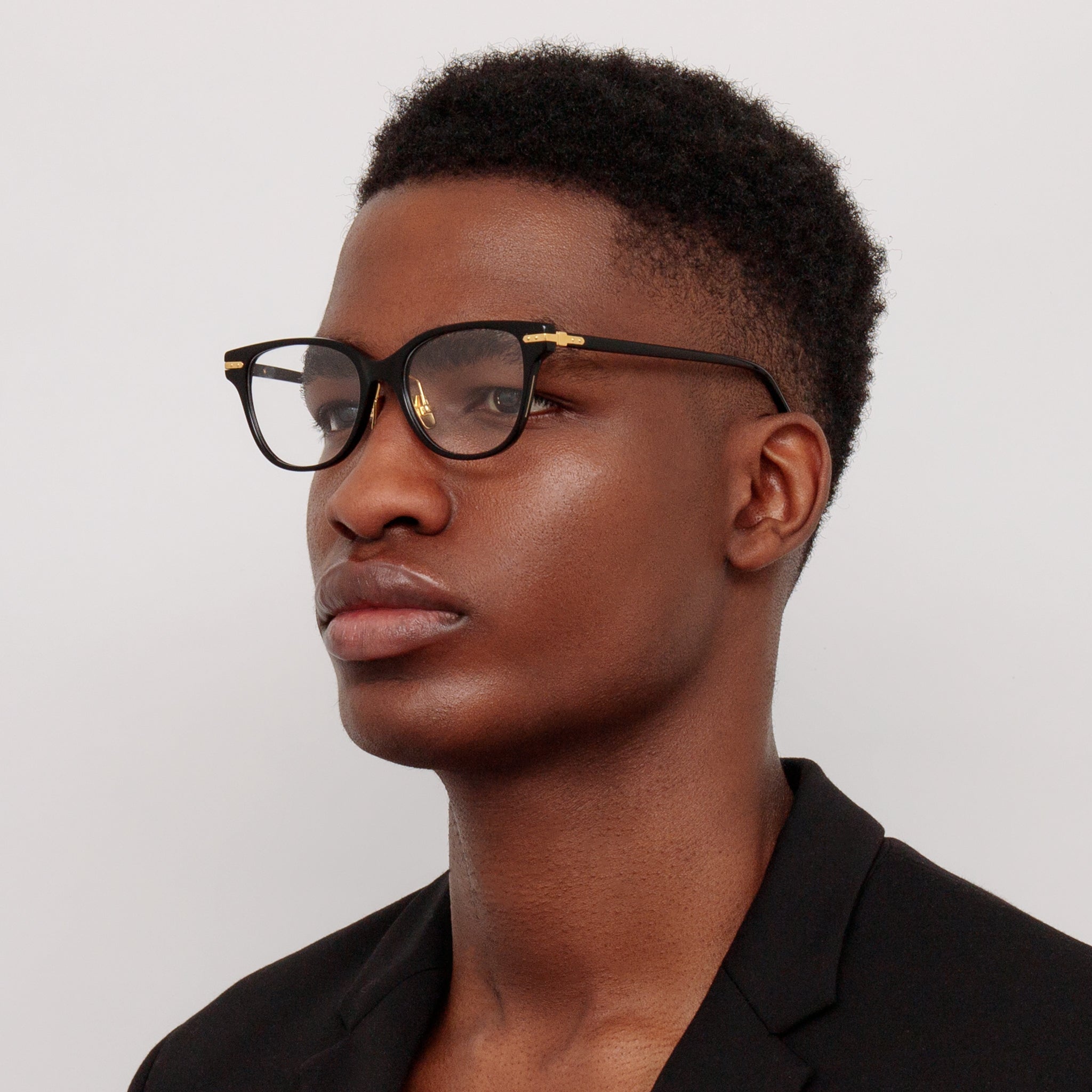 Hadid Optical in Black - LINDA FARROW - Optical Frame -