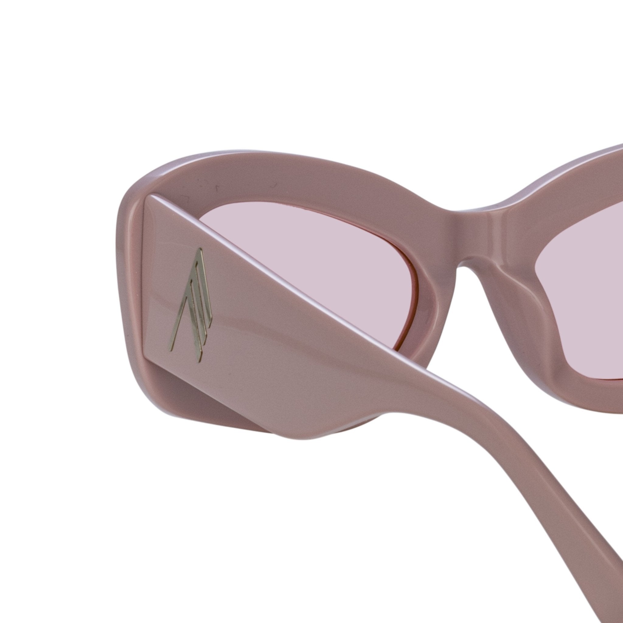 Harry Cat Eye Sunglasses in Pink - LINDA FARROW - Sunglasses -