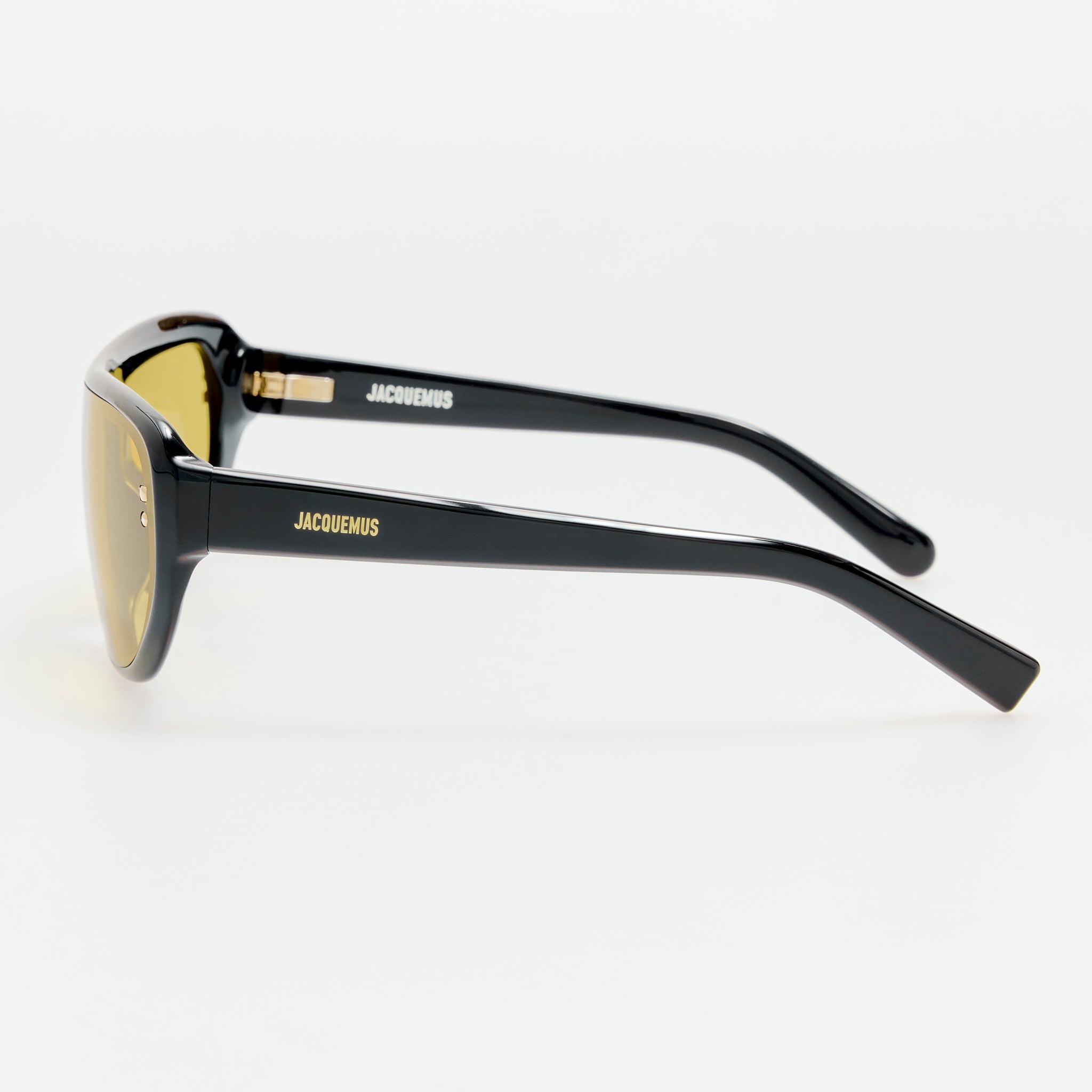 Havana Sunglasses in Black and Yellow - LINDA FARROW-Sunglasses-