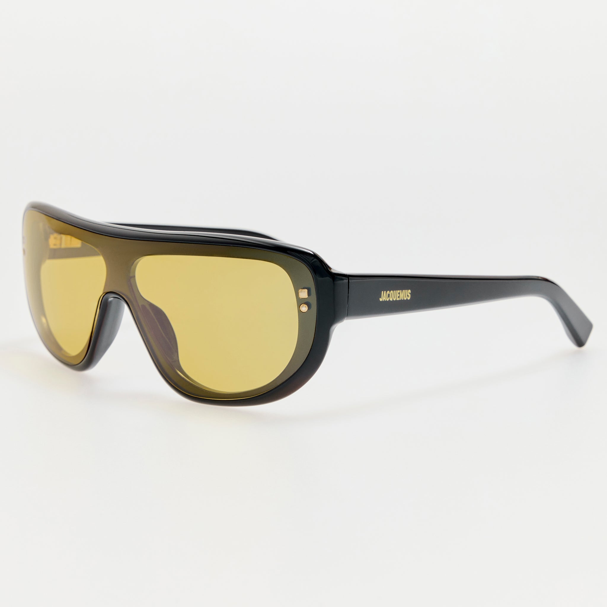 Havana Sunglasses in Black and Yellow - LINDA FARROW-Sunglasses-
