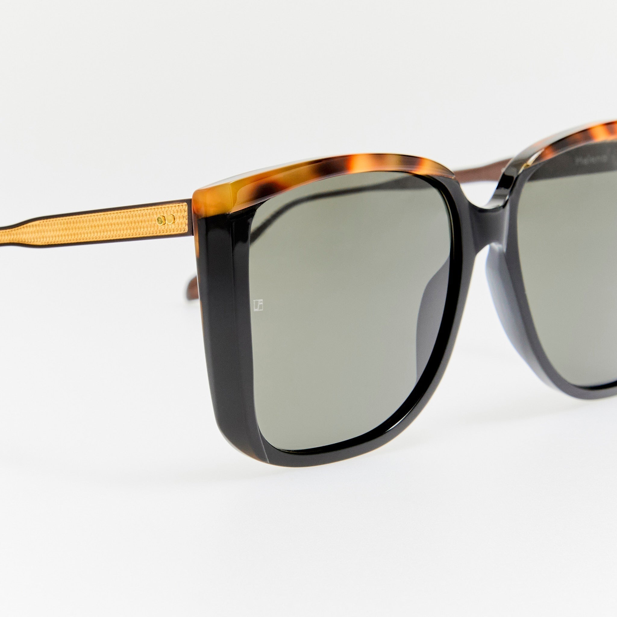 Helena Sunglasses in Black - LINDA FARROW - Sunglasses -