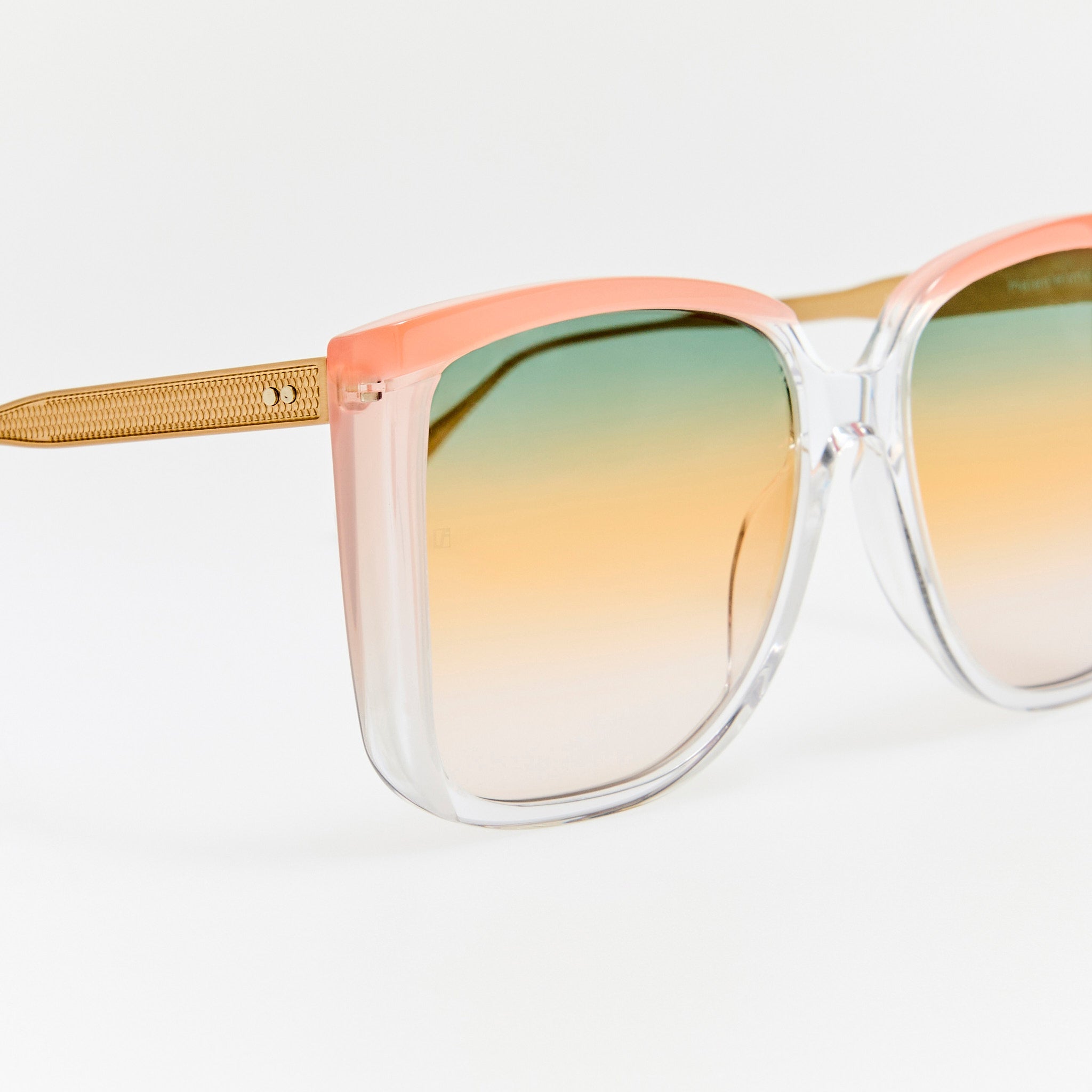 Helena Sunglasses in Clear and Tutti Frutti - LINDA FARROW - Sunglasses -
