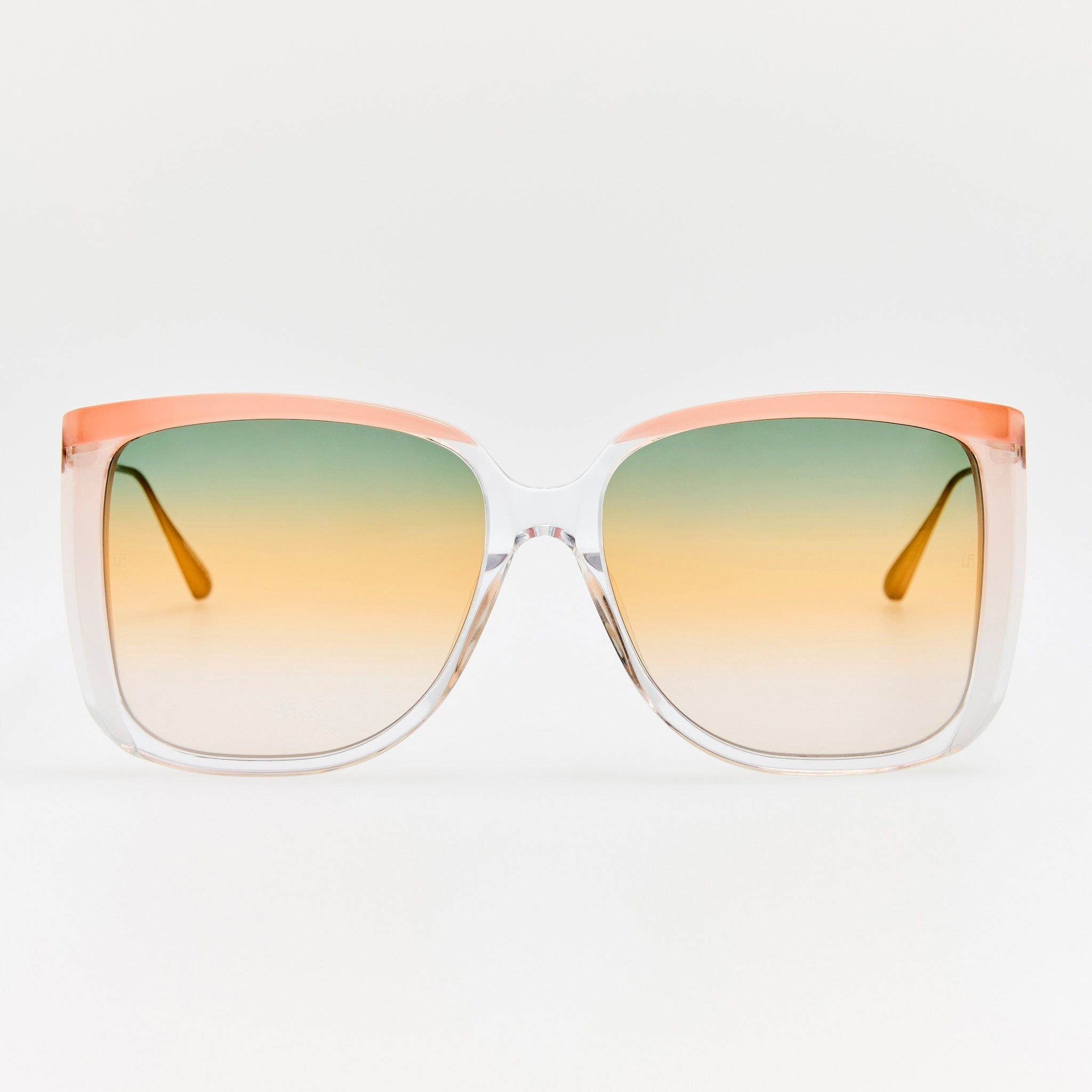 Helena Sunglasses in Clear and Tutti Frutti - LINDA FARROW - Sunglasses -