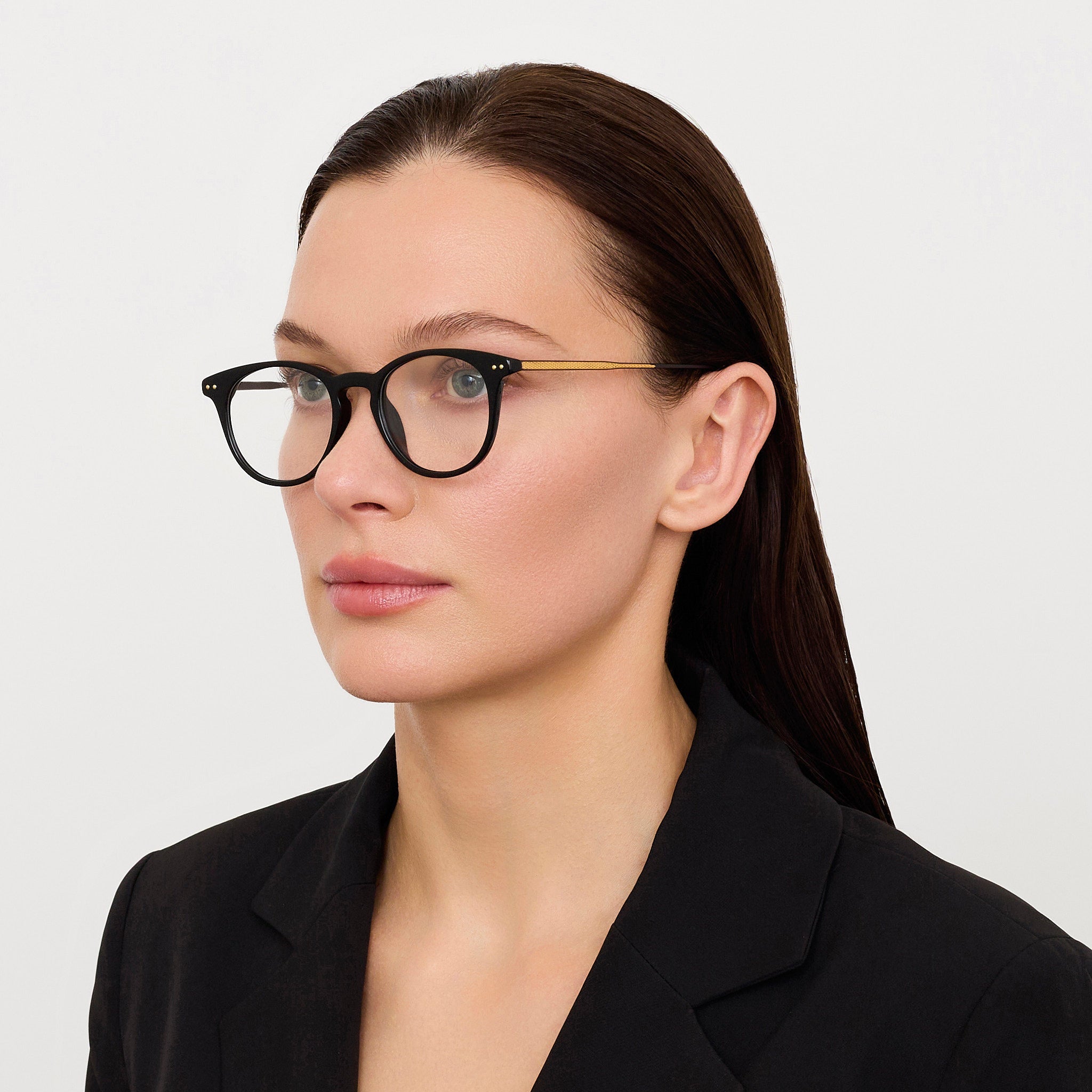 Jamie Optical in Black - LINDA FARROW - Optical Frame -