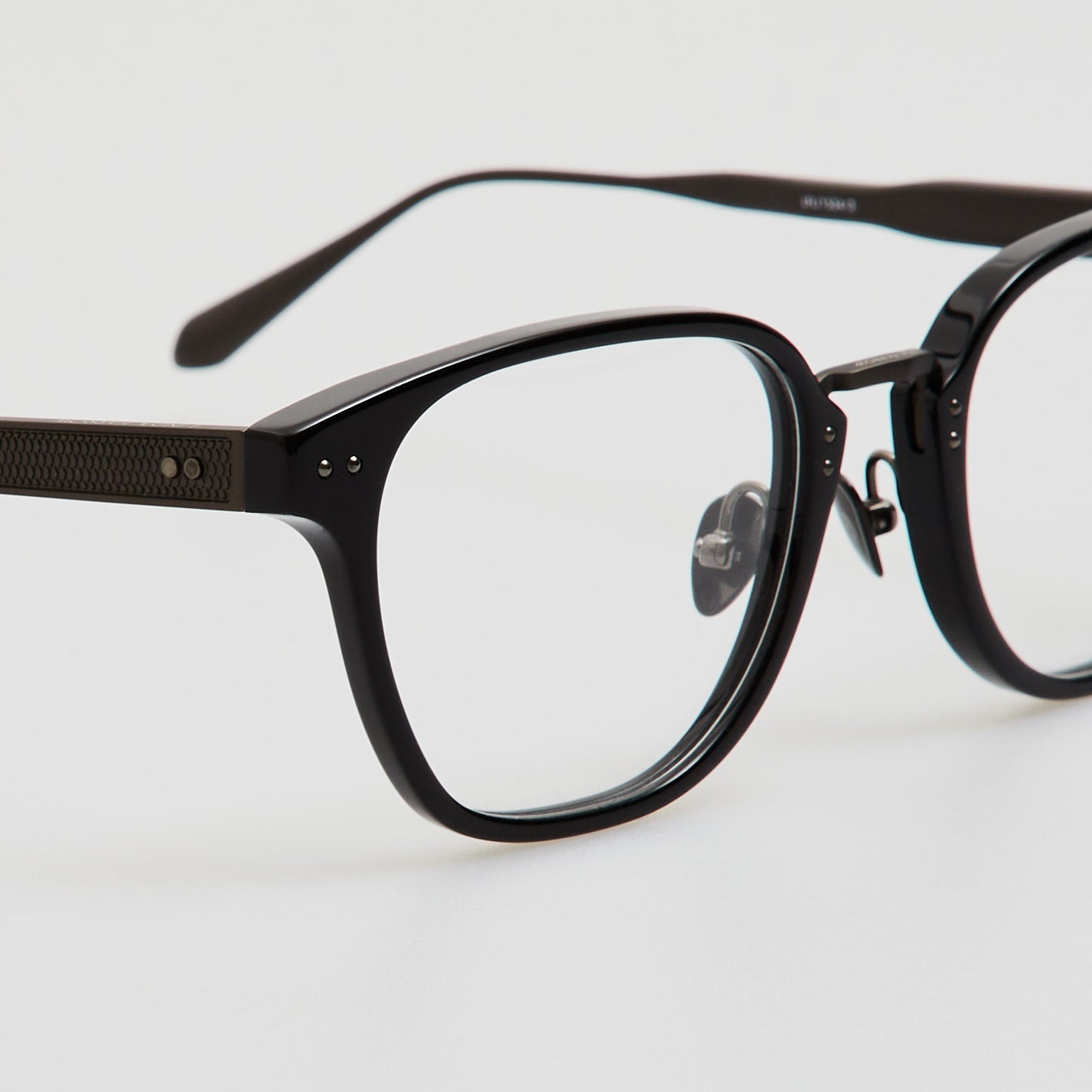 Jeffrey Optical Frame in Black Matt Nickel - LINDA FARROW - Optical Frame -