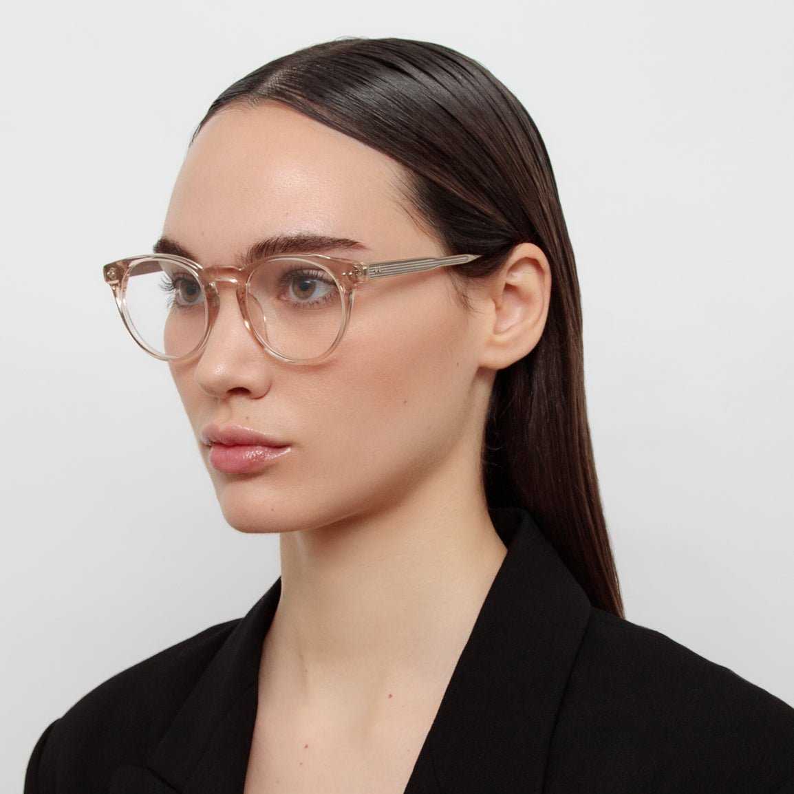 Kaan Oval Optical Frame in 22K Light Gold - LINDA FARROW - Optical Frame -