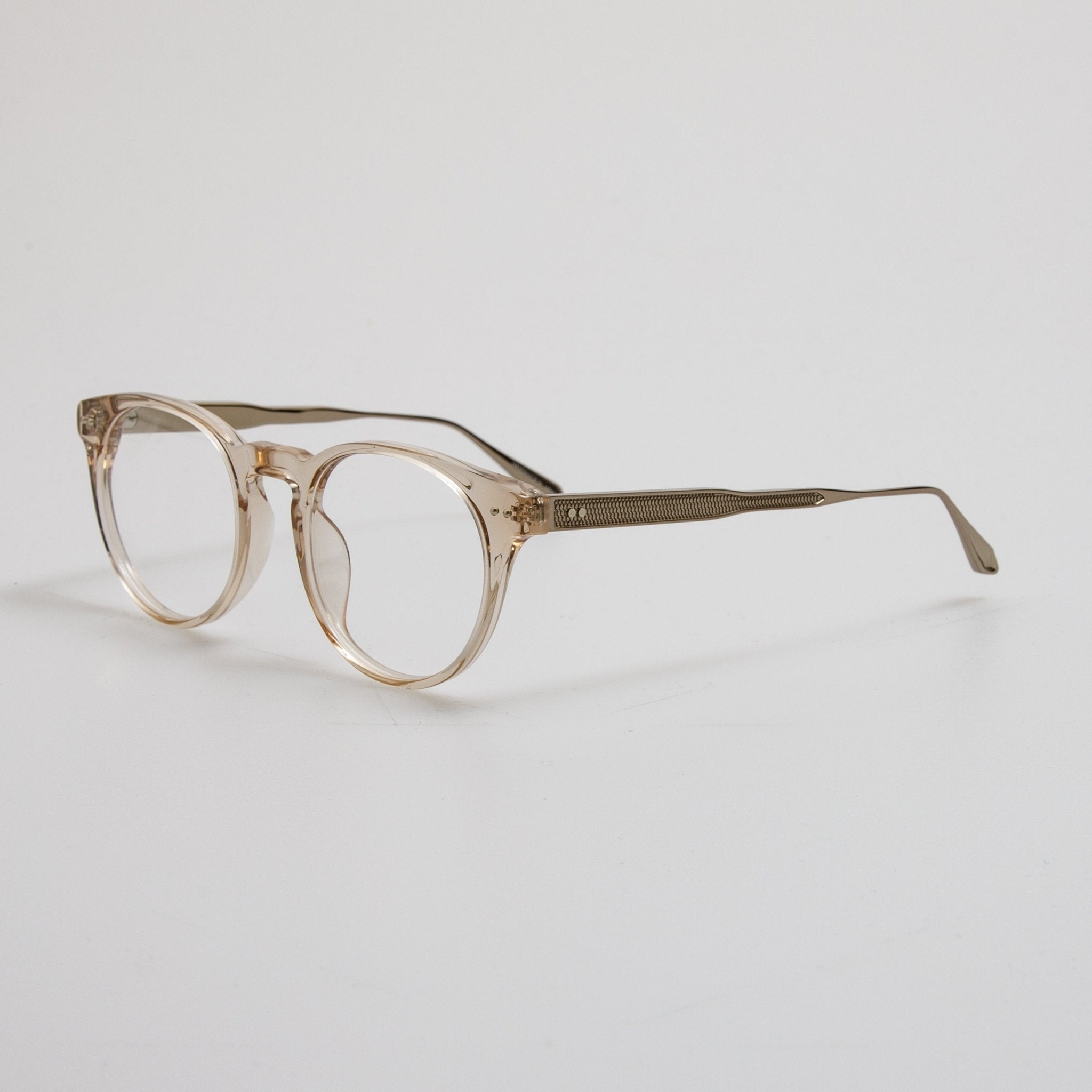 Kaan Oval Optical Frame in 22K Light Gold - LINDA FARROW - Optical Frame -