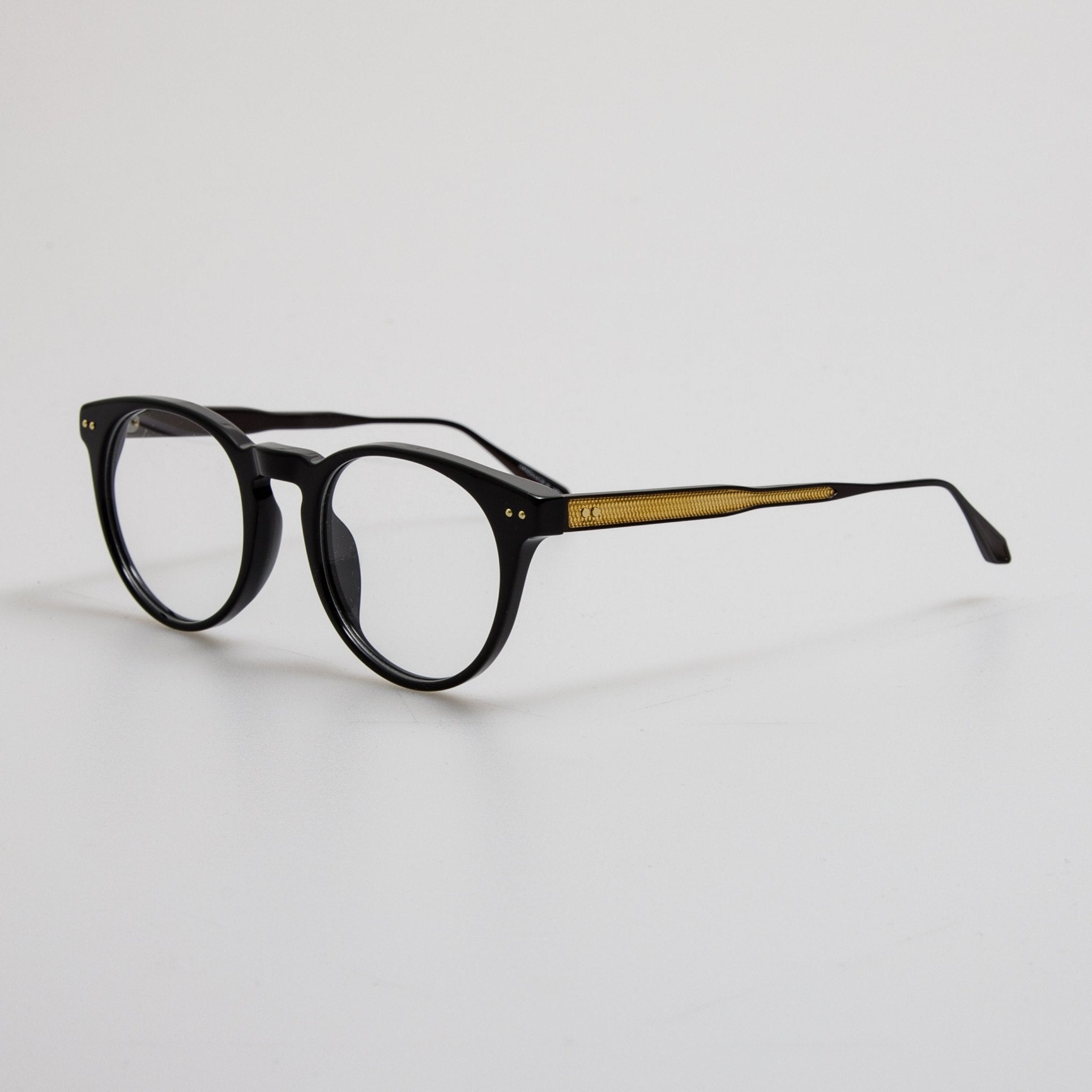 Kaan Oval Optical Frame in Black - LINDA FARROW - Optical Frame -