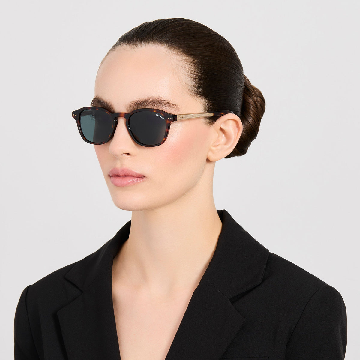 Kim Sunglasses in Tortoiseshell - LINDA FARROW-Sunglasses-