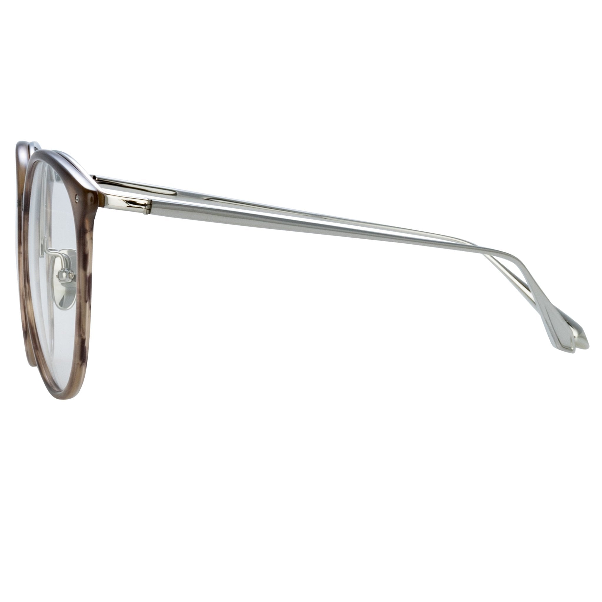 Kings Optical Frame in Grey Horn - LINDA FARROW - Optical Frame -