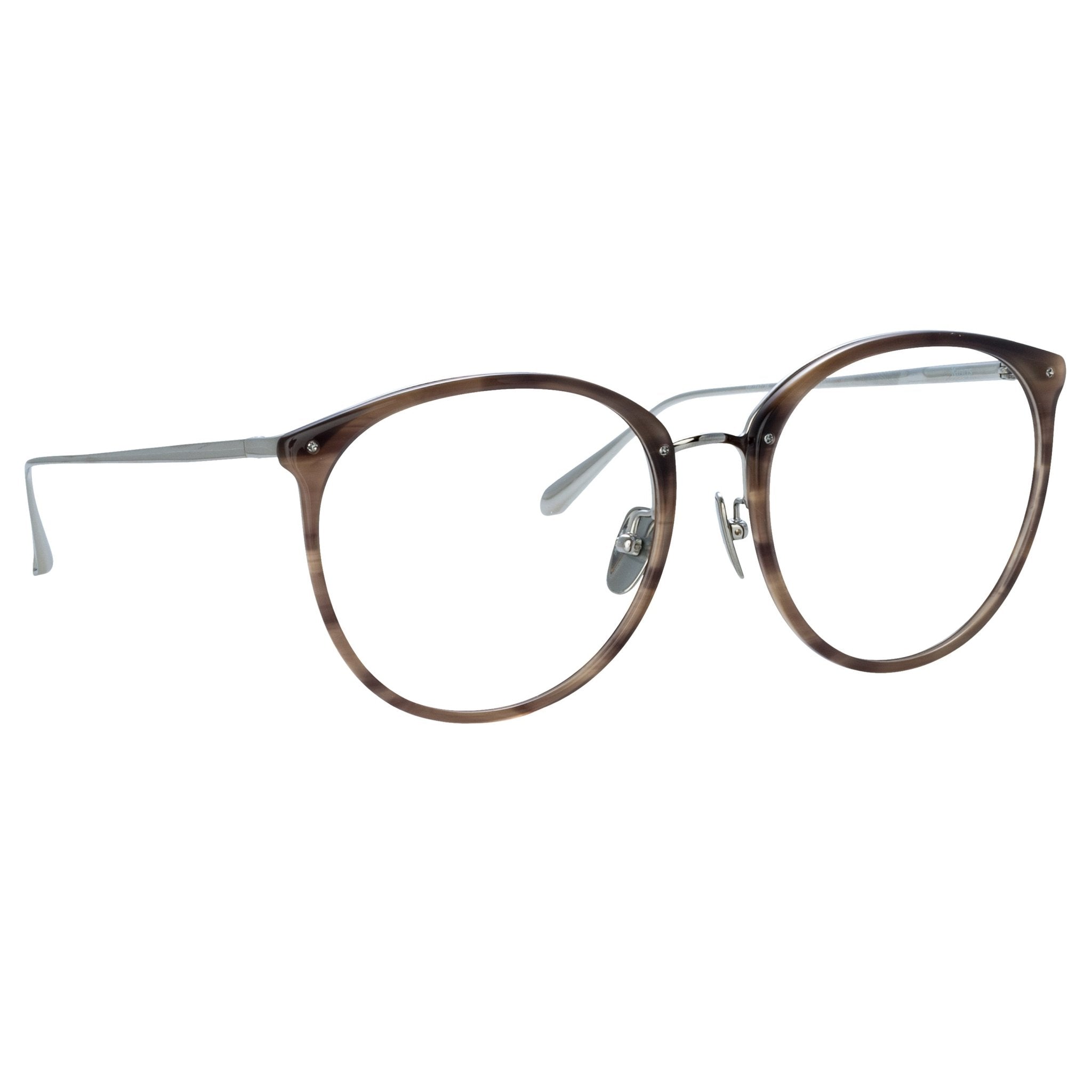 Kings Optical Frame in Grey Horn - LINDA FARROW - Optical Frame -