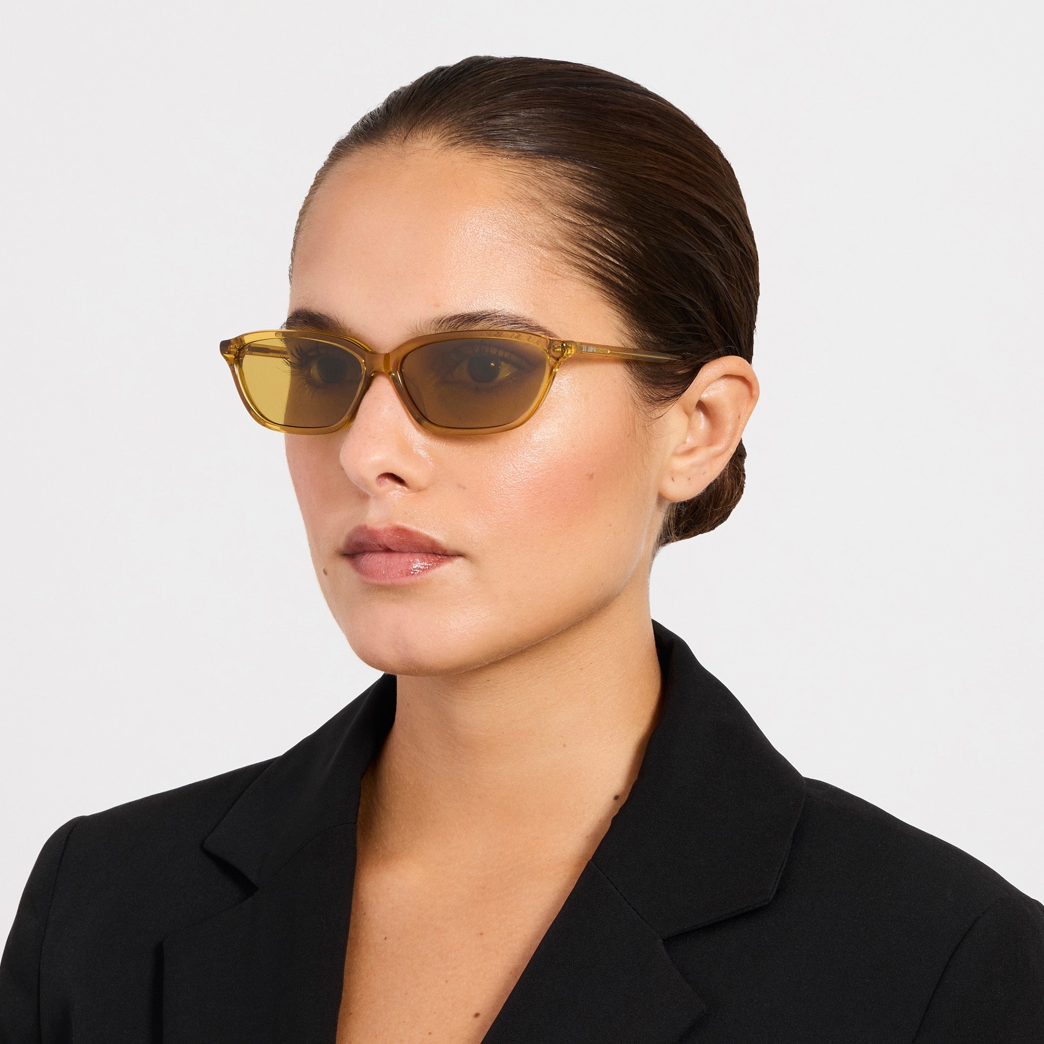 Libby Sunglasses in Yellow - LINDA FARROW-Sunglasses-