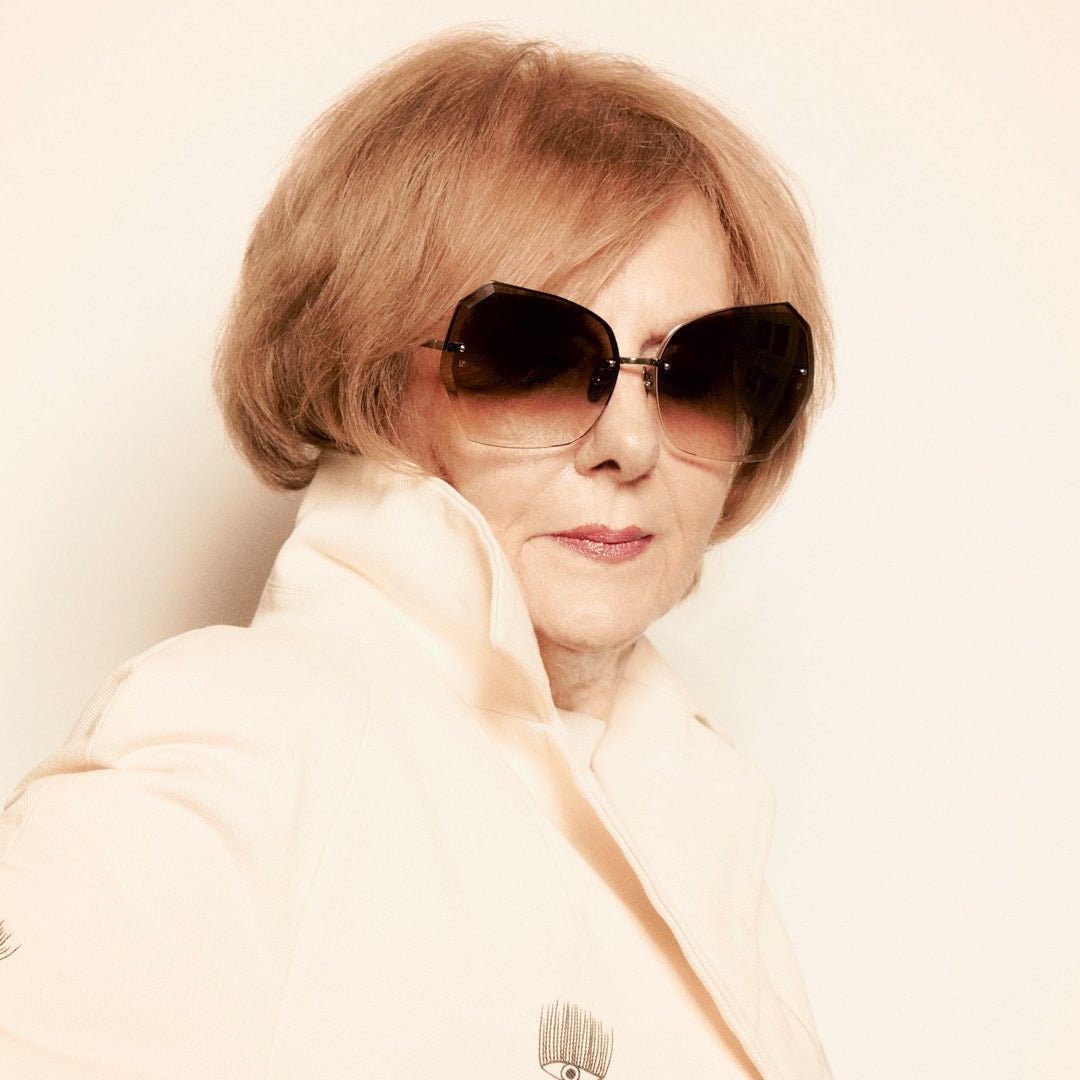 Lila Sunglasses in 22K Gold and Mocha - LINDA FARROW - Sunglasses -