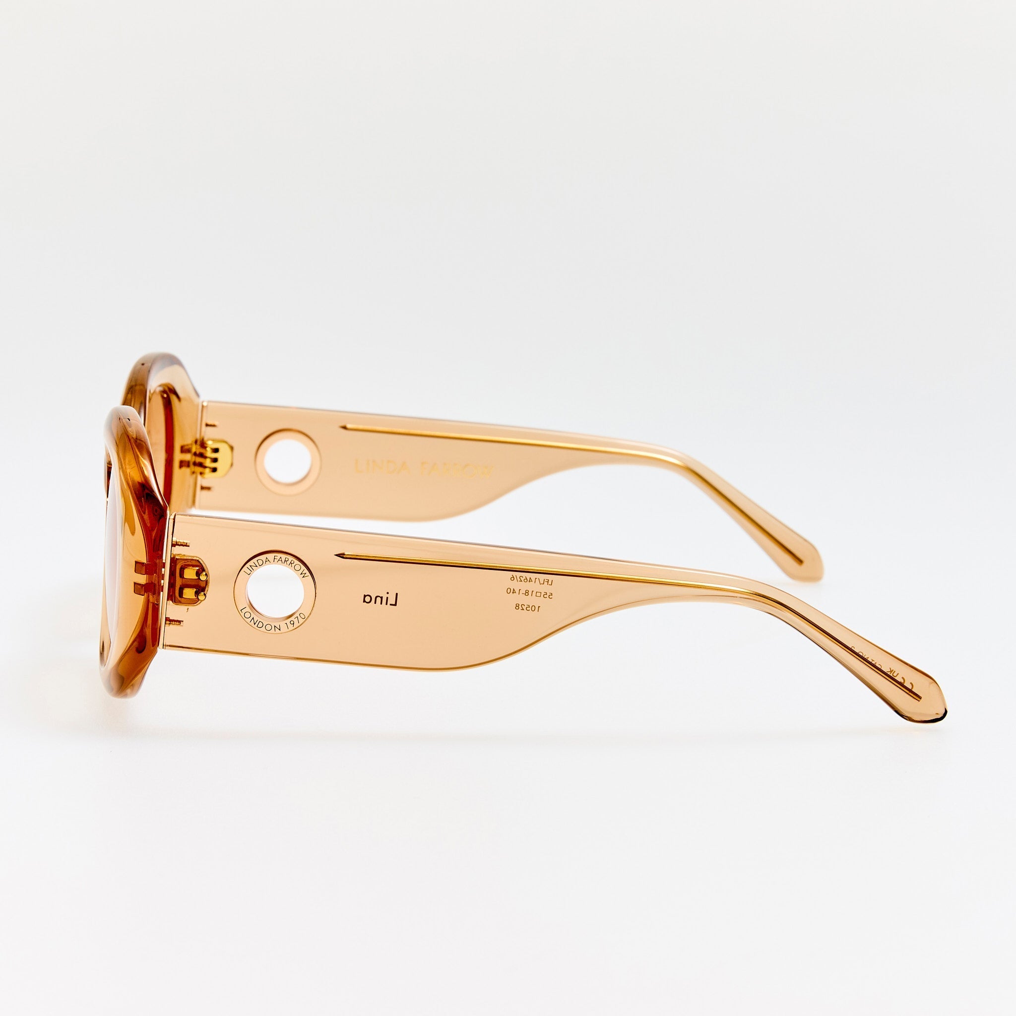 Lina Sunglasses in Honey - LINDA FARROW - Sunglasses -