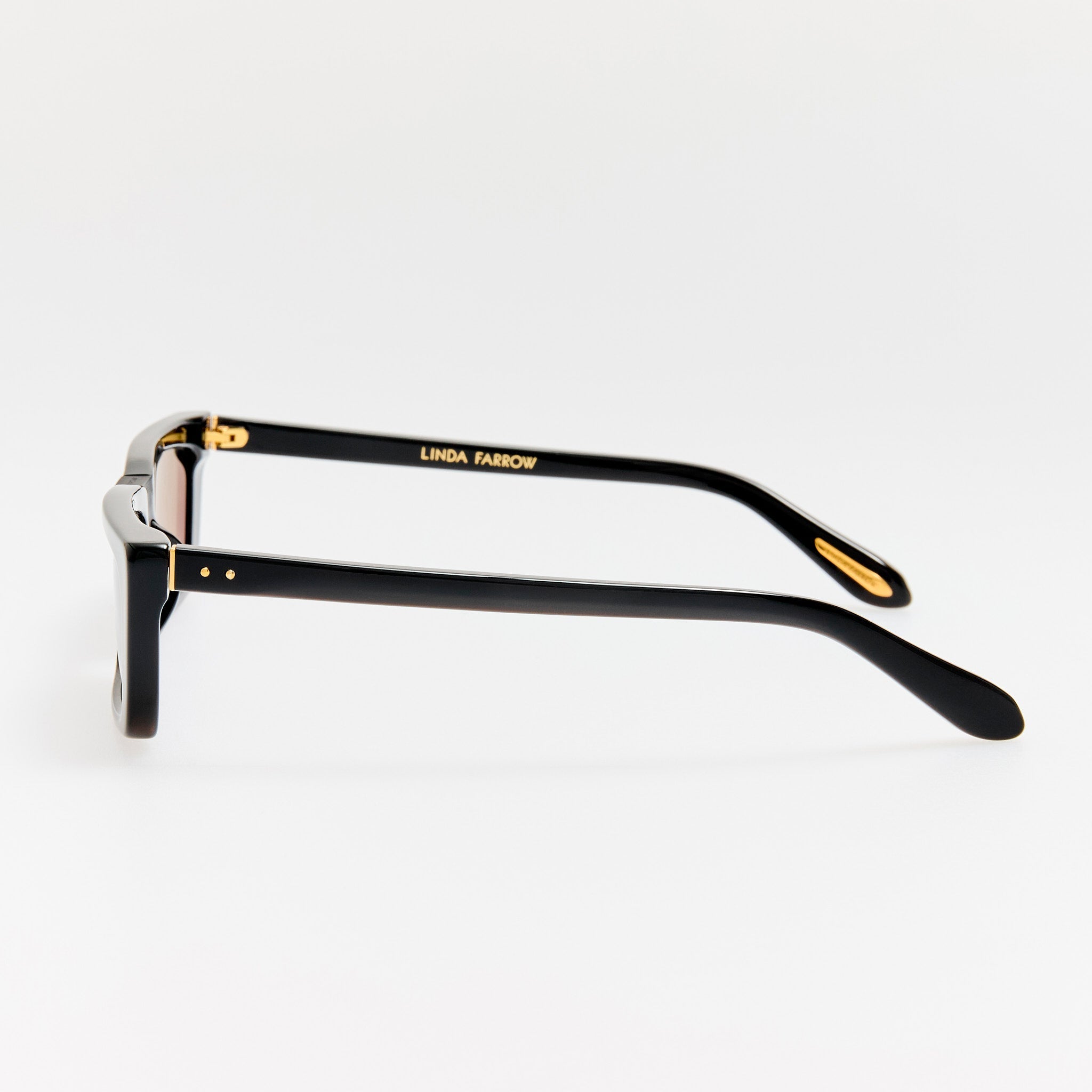 Lucia Sunglasses in Black - LINDA FARROW - Sunglasses -