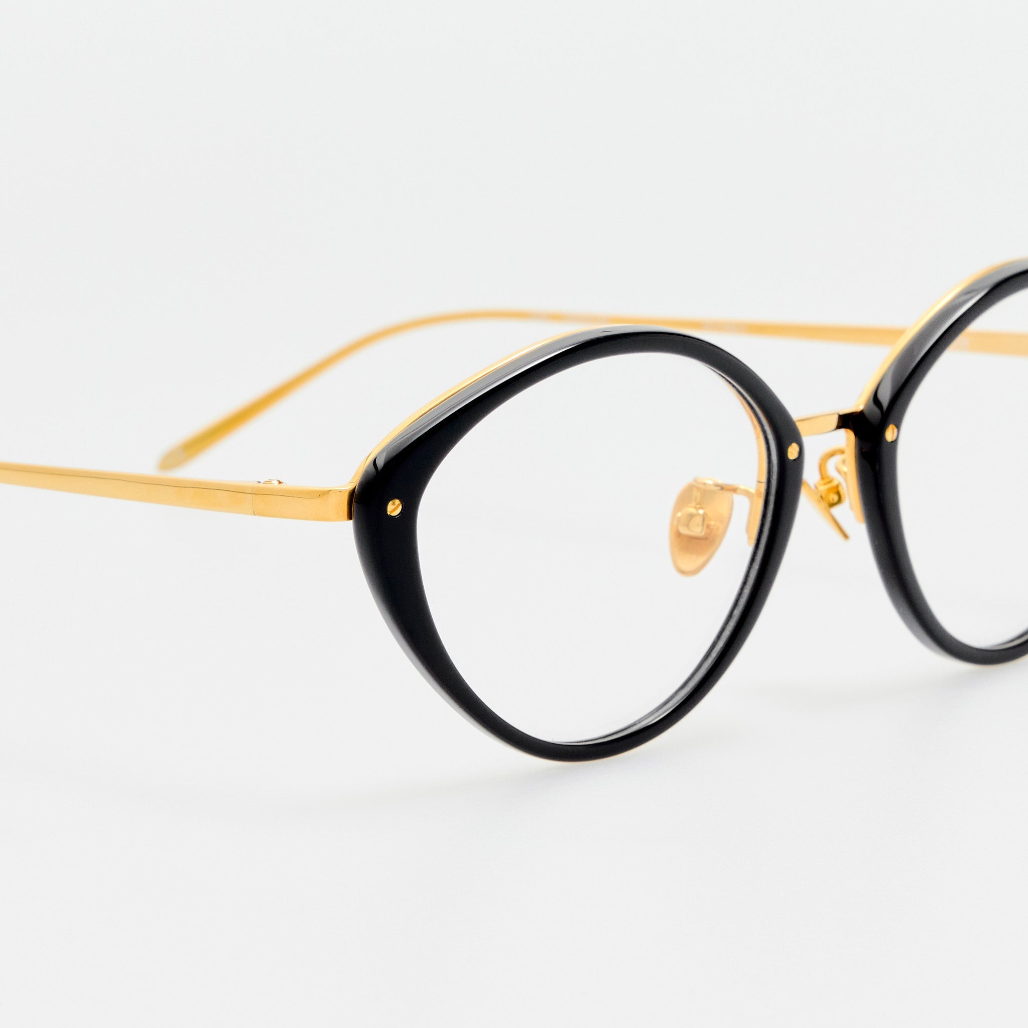 Lucy Optical Frame in Black - LINDA FARROW - Optical Frame -