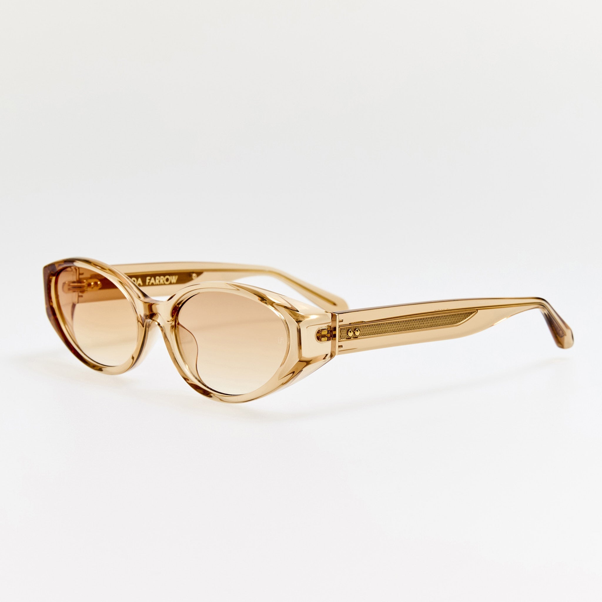 Lyra Sunglasses in Honey - LINDA FARROW - Sunglasses -