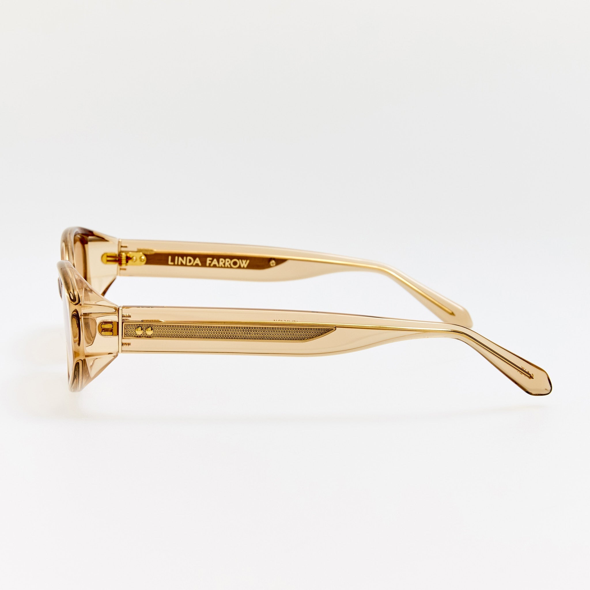 Lyra Sunglasses in Honey - LINDA FARROW - Sunglasses -