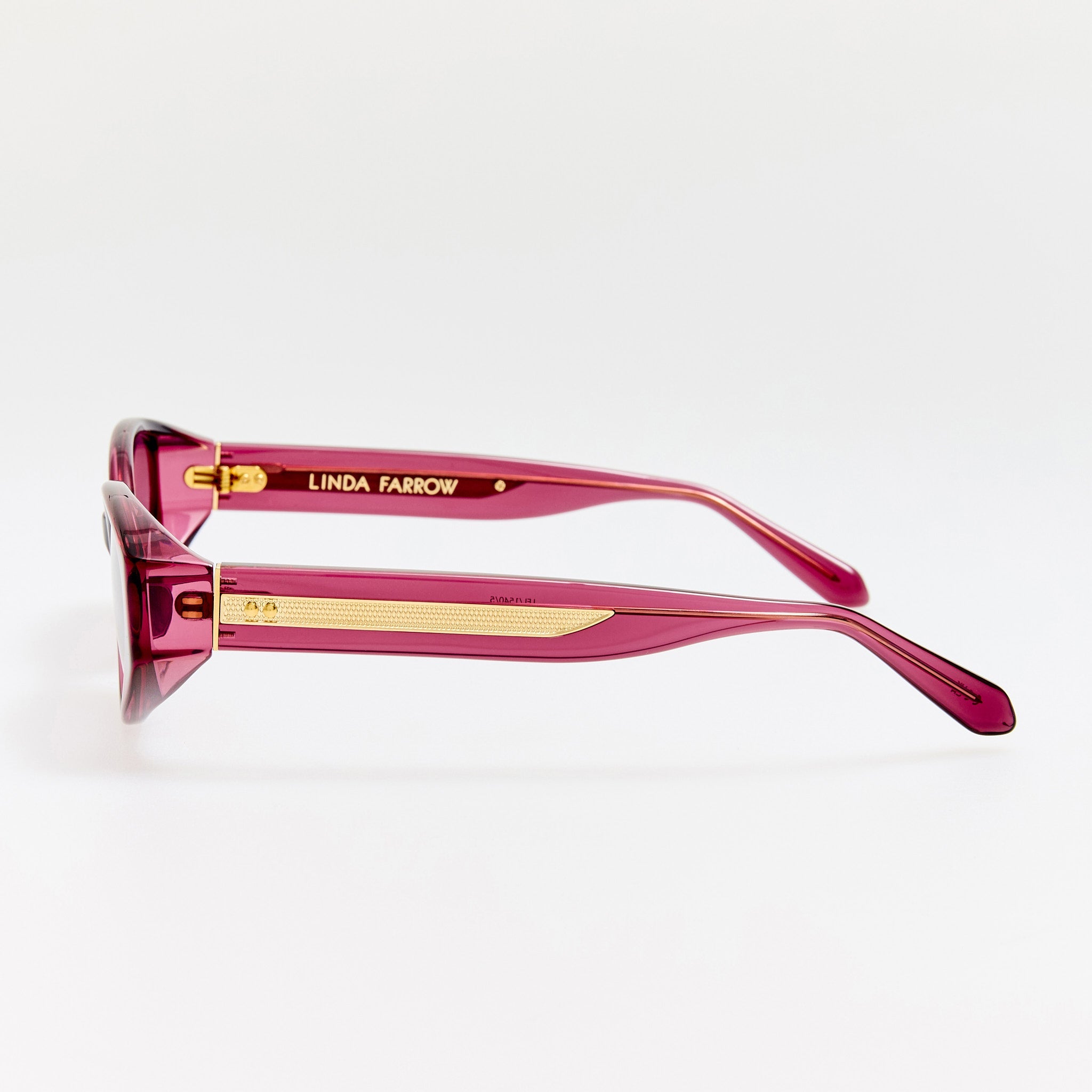 Lyra Sunglasses in Wine - LINDA FARROW - Sunglasses -