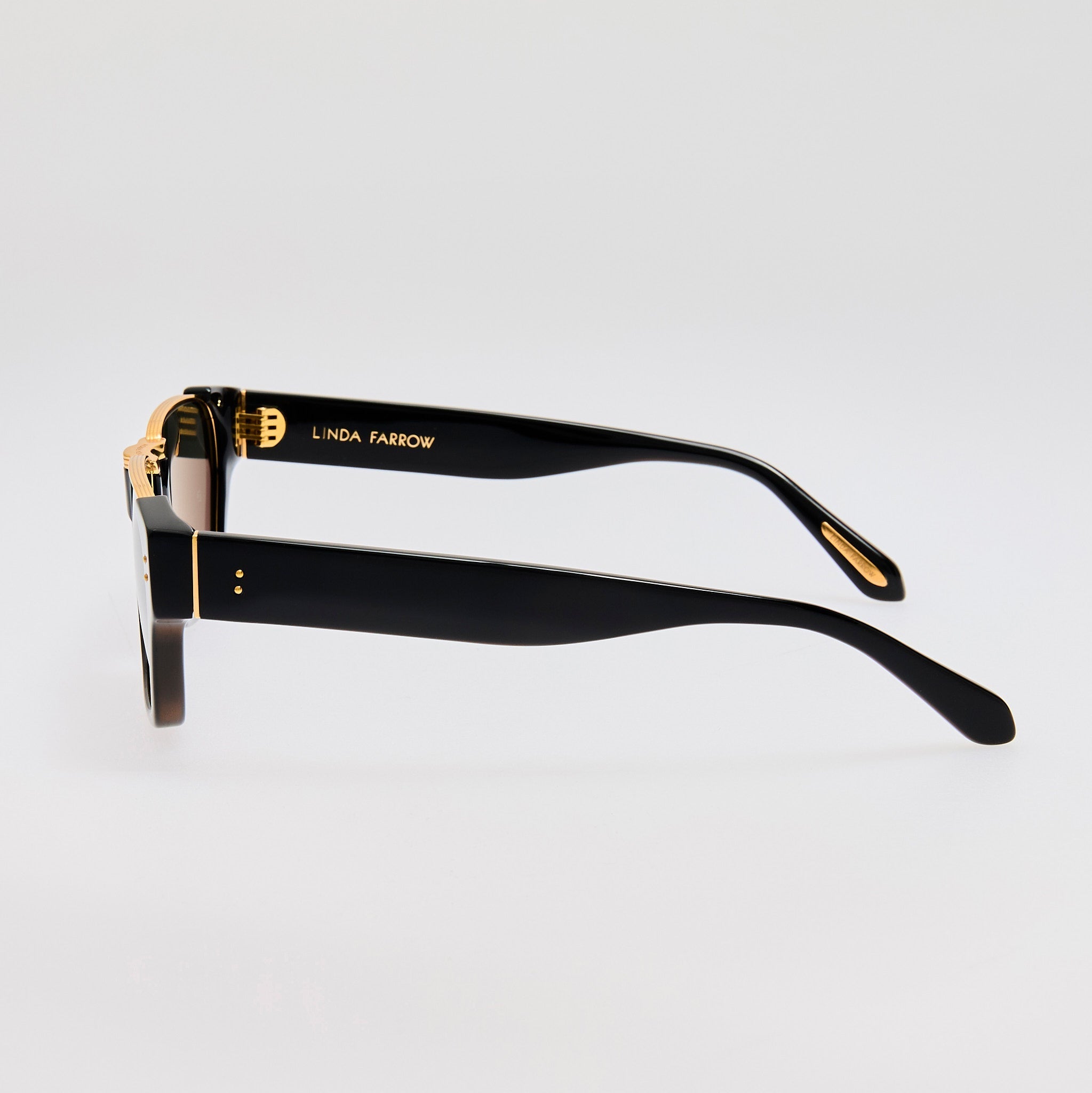 Marcel Sunglasses in Black - LINDA FARROW - Sunglasses -