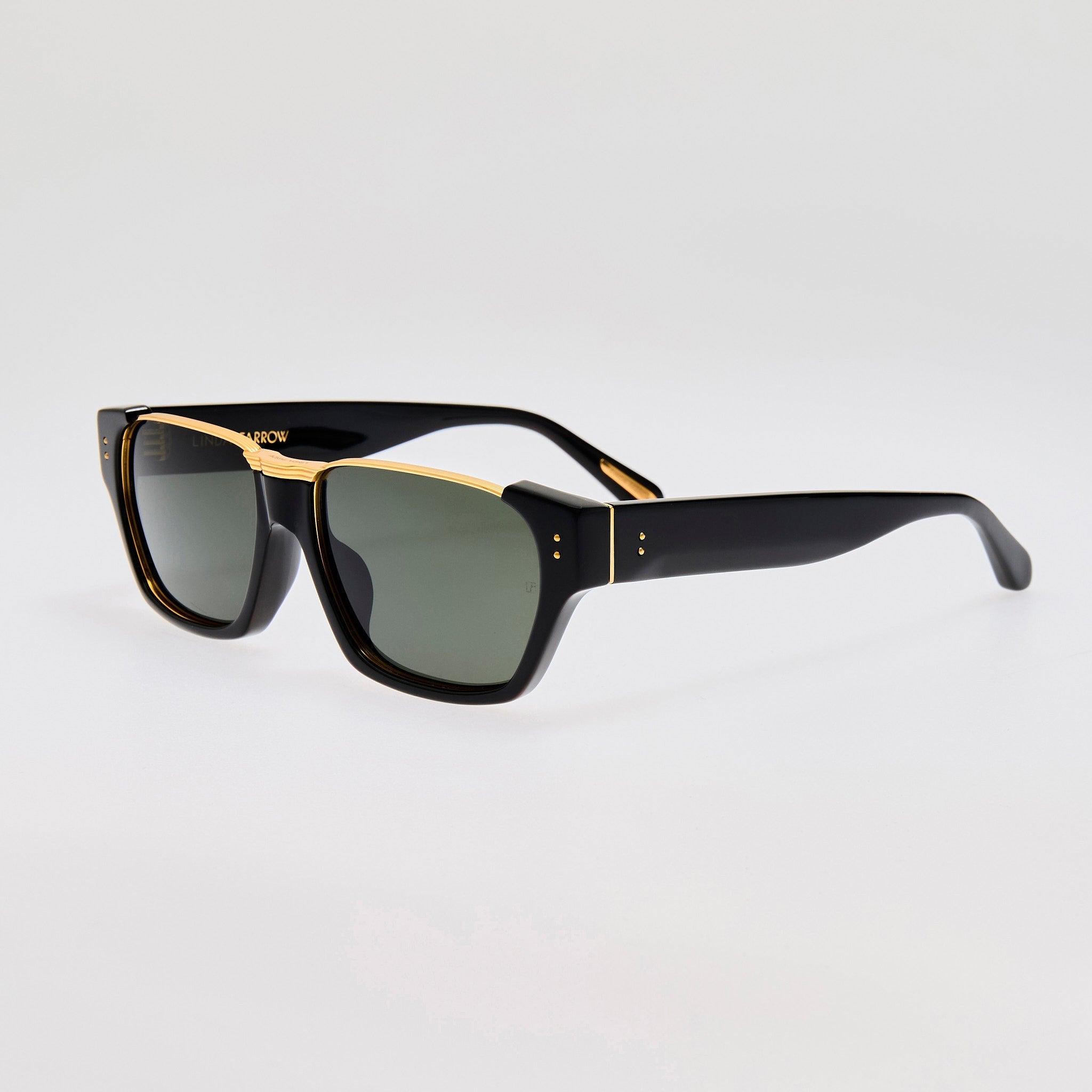 Marcel Sunglasses in Black - LINDA FARROW - Sunglasses -