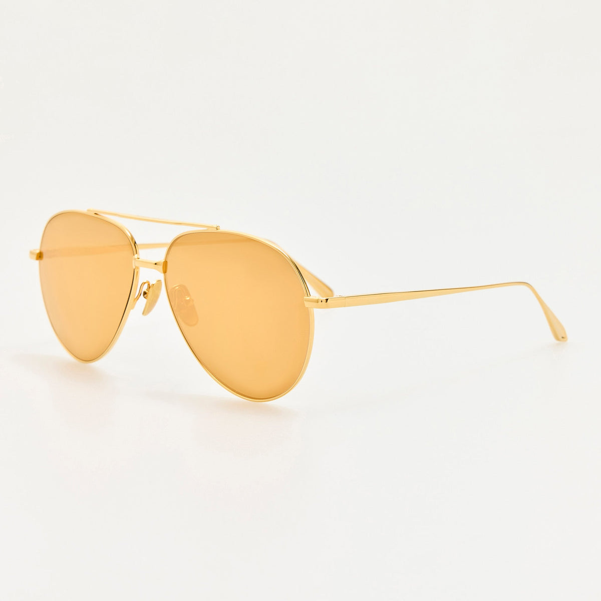 Marcelo Sunglasses in 24K Gold - LINDA FARROW-Sunglasses-