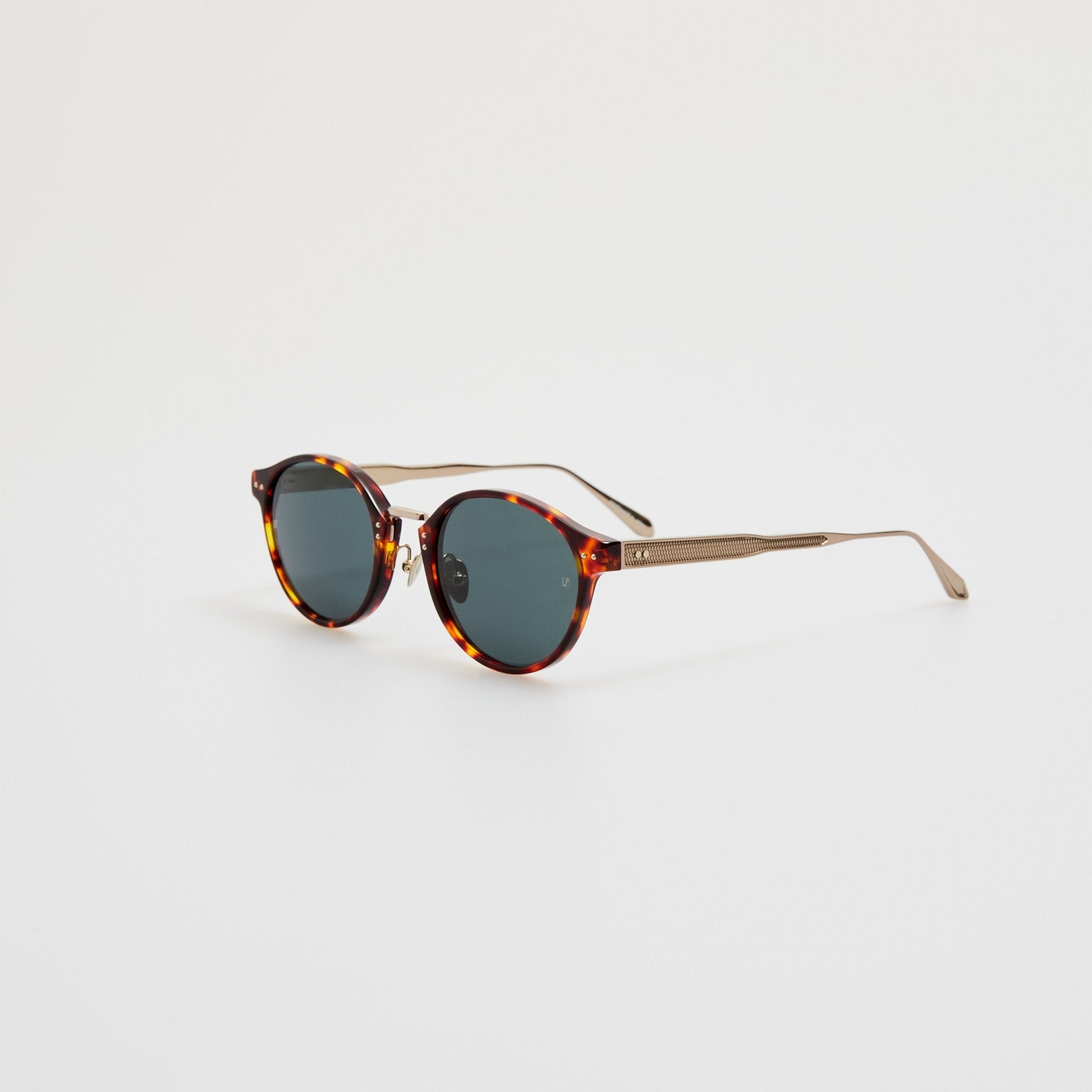 Marco Oval Sunglasses in Dark Tortoiseshell - LINDA FARROW - Sunglasses -