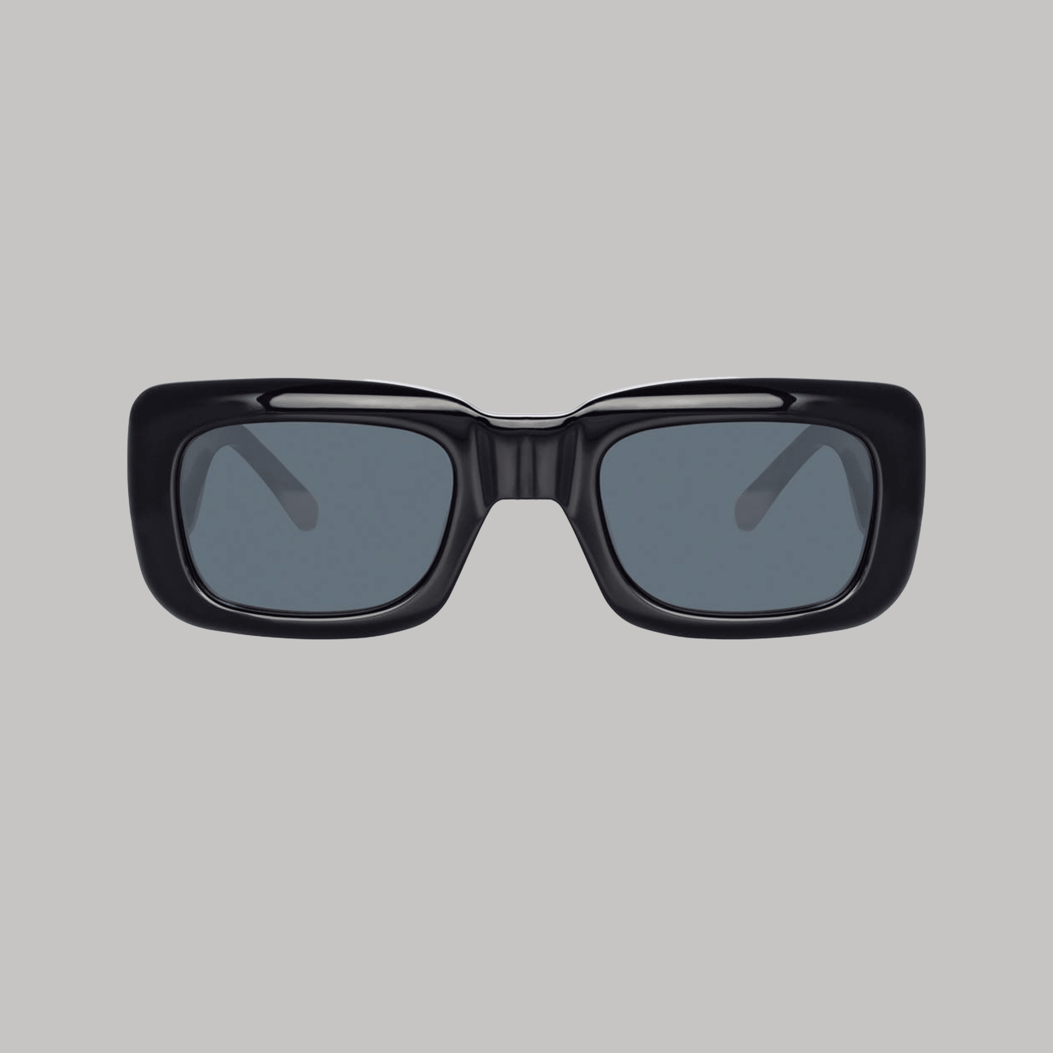 Marfa Rectangular Sunglasses in Black - LINDA FARROW - Sunglasses -