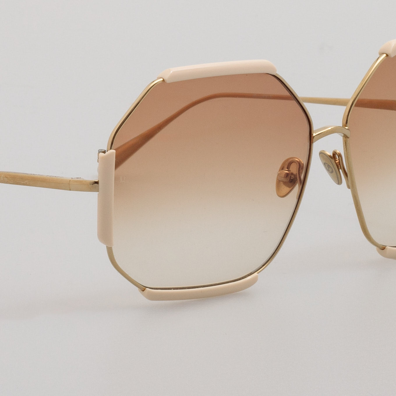 Margot Sunglasses in Cream - LINDA FARROW - Sunglasses -