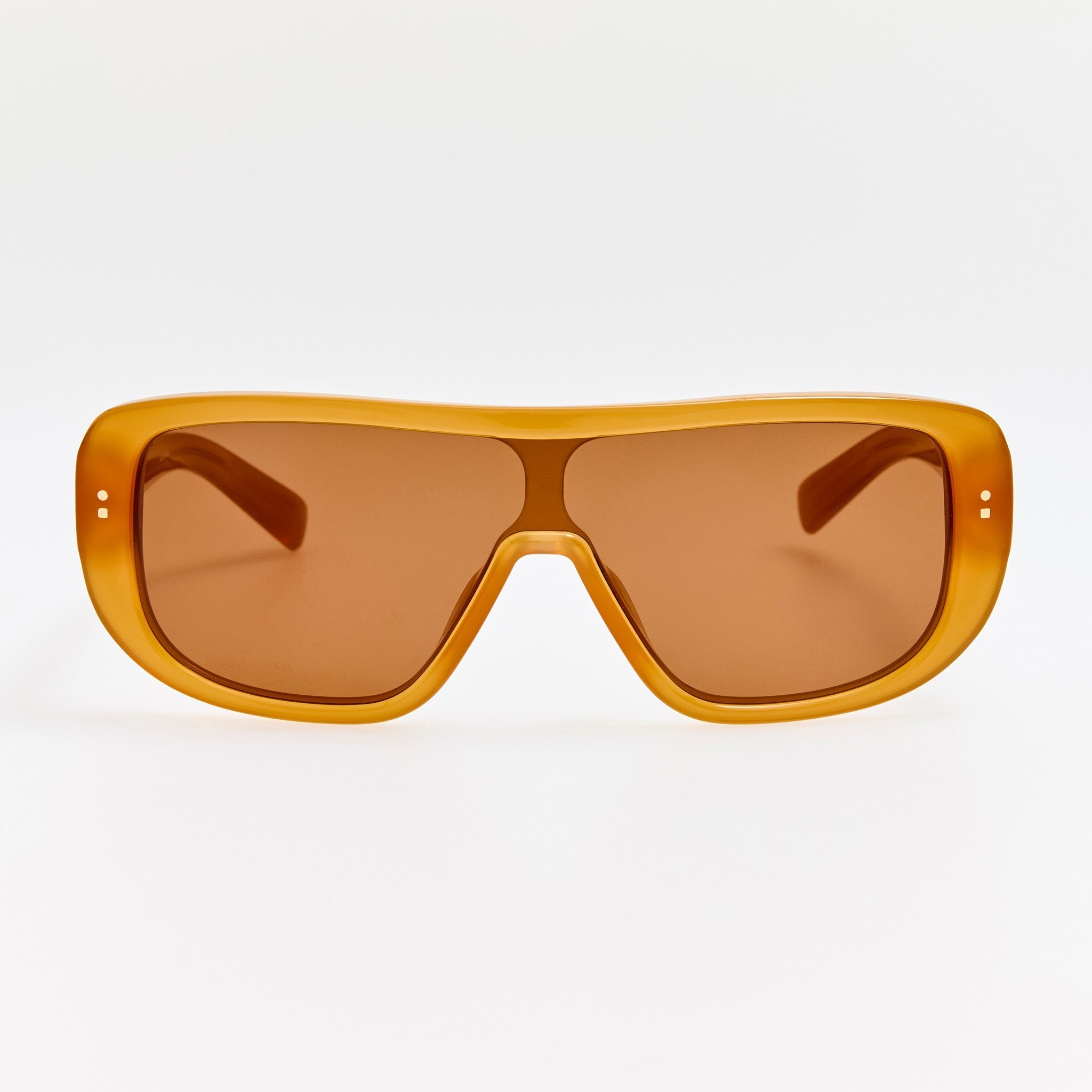 Masco Sunglasses in Caramel - LINDA FARROW - Sunglasses -