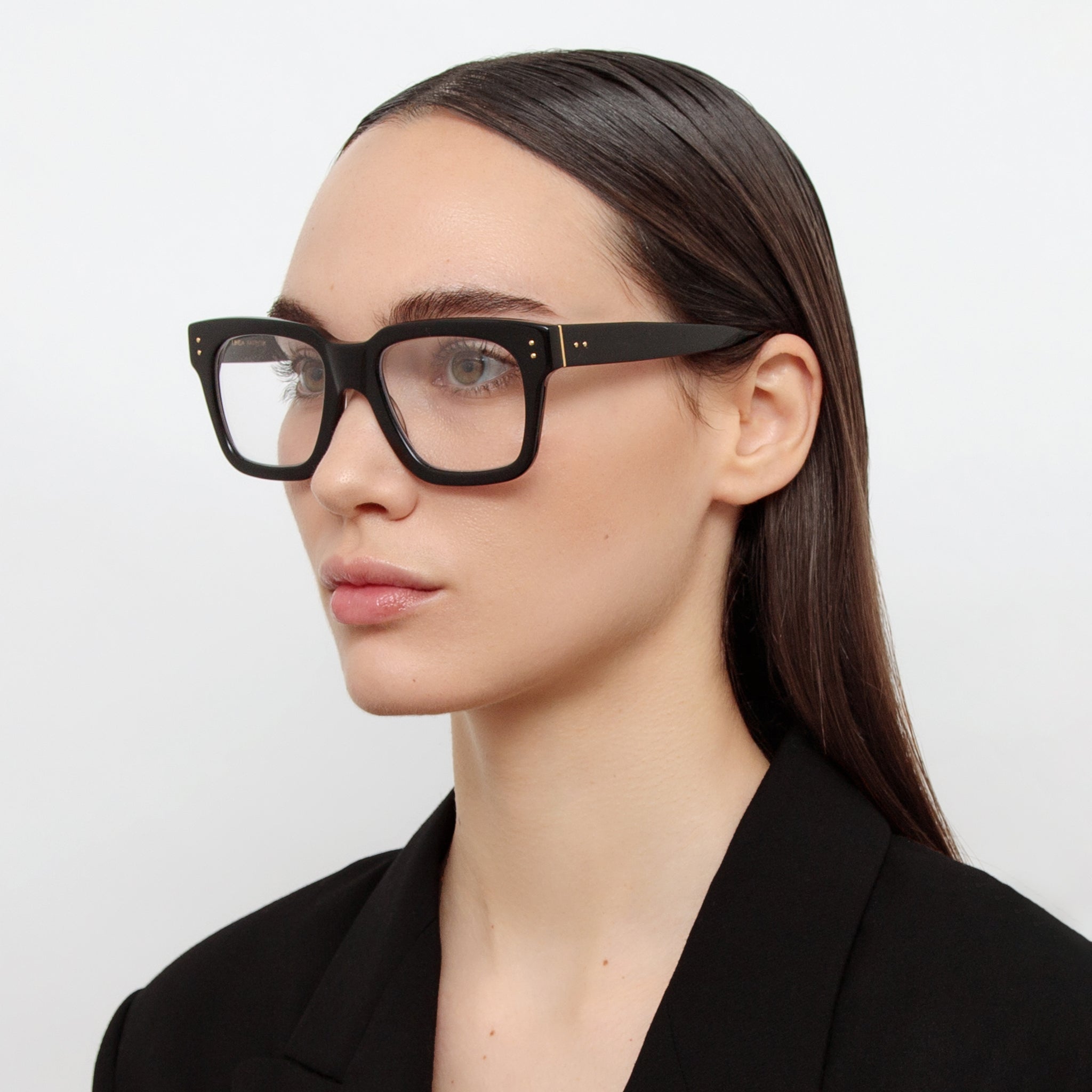 Max Optical in Black - LINDA FARROW - Optical Frame -