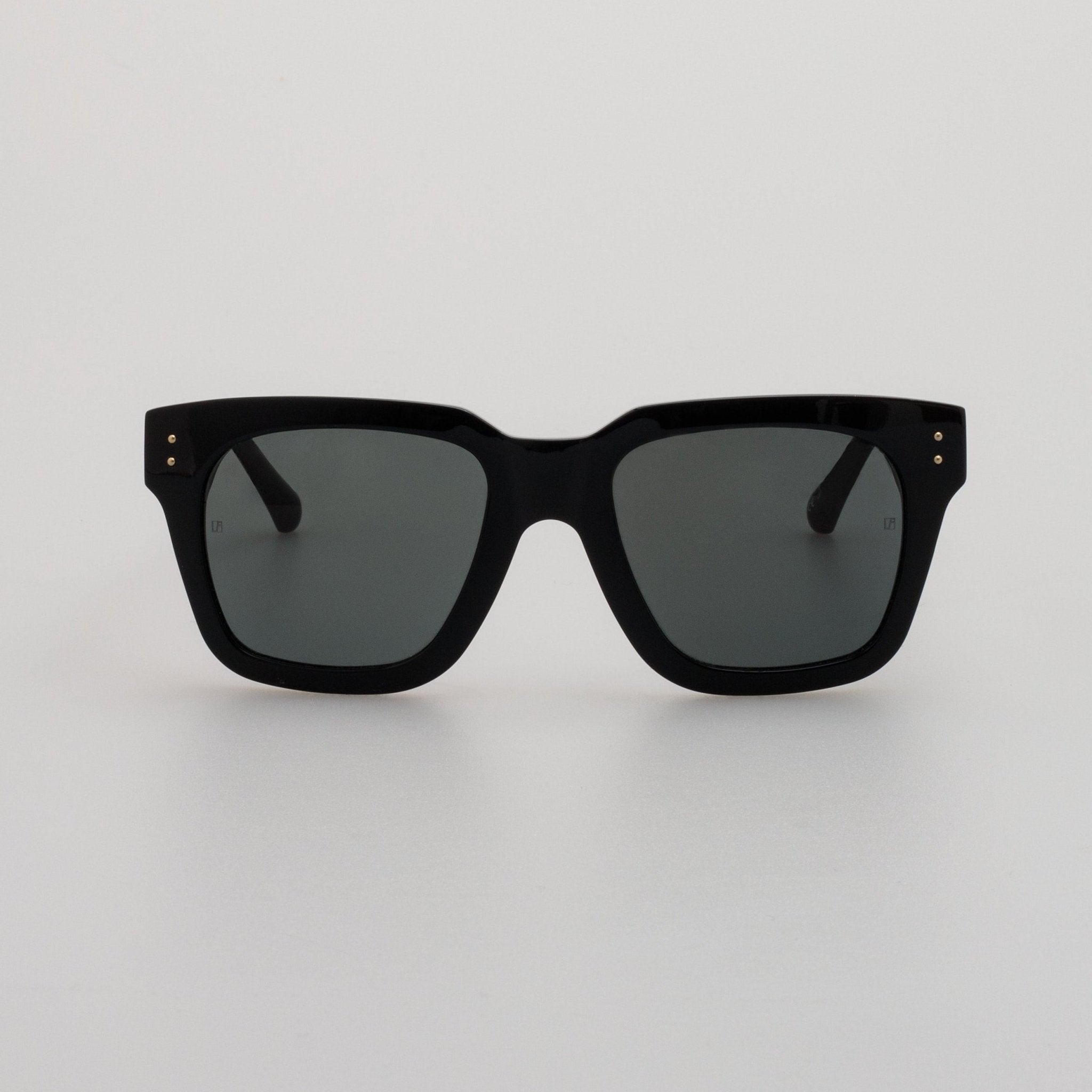 Max Sunglasses in Black Frame - LINDA FARROW - Sunglasses -
