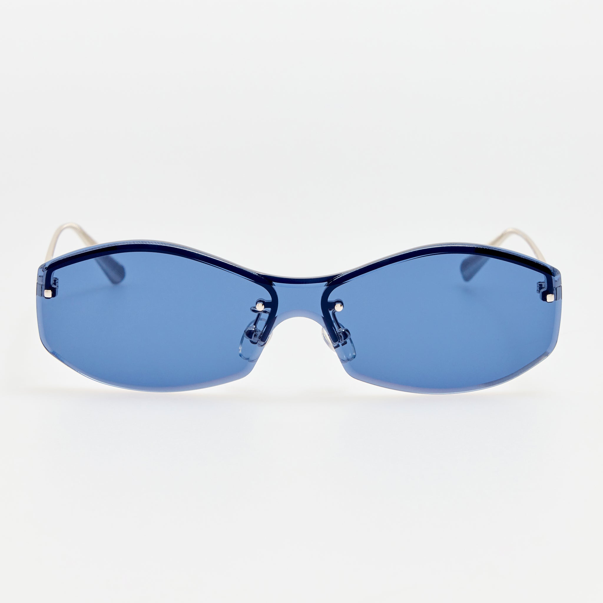 Miami Sunglasses in Silver - LINDA FARROW-Sunglasses-