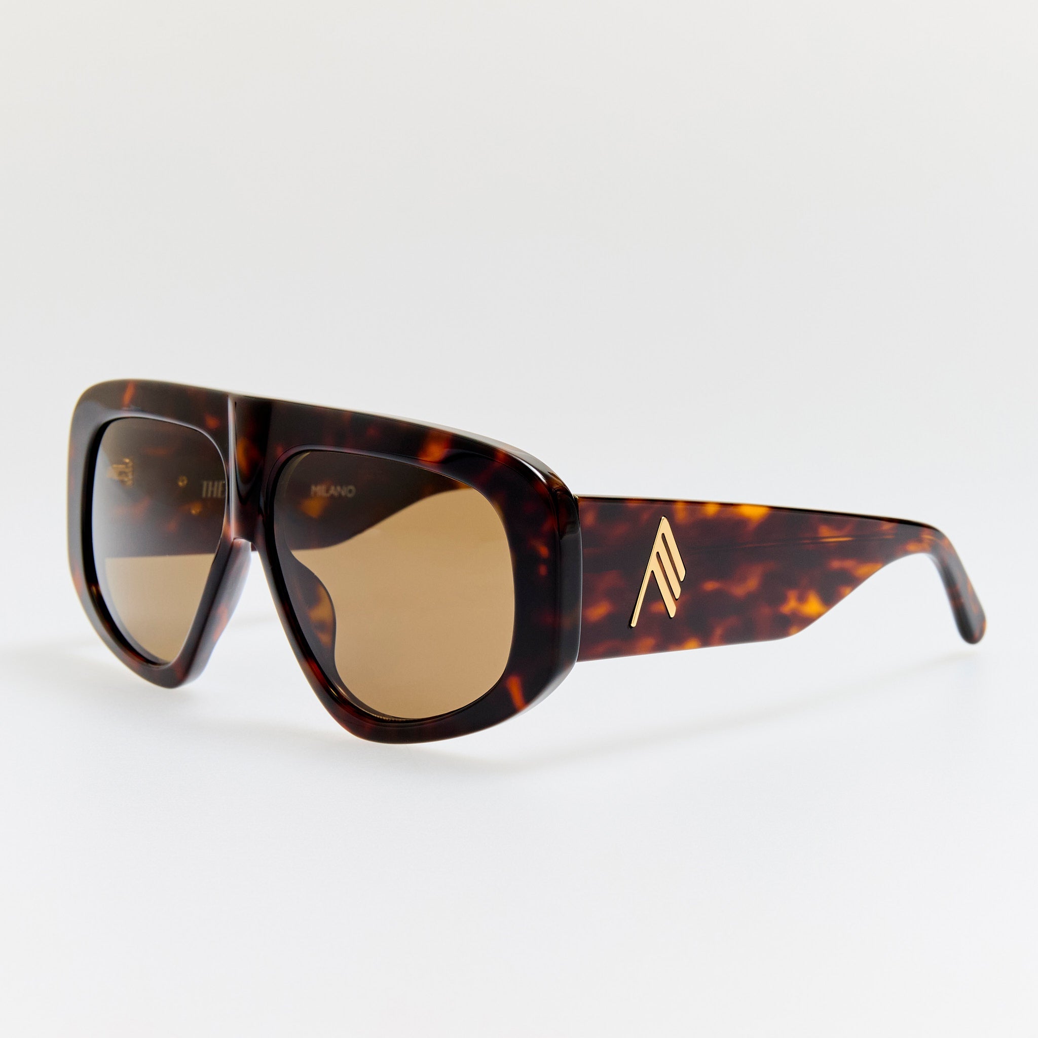 Milano Sunglasses in Tortoiseshell and Brown - LINDA FARROW - Sunglasses -