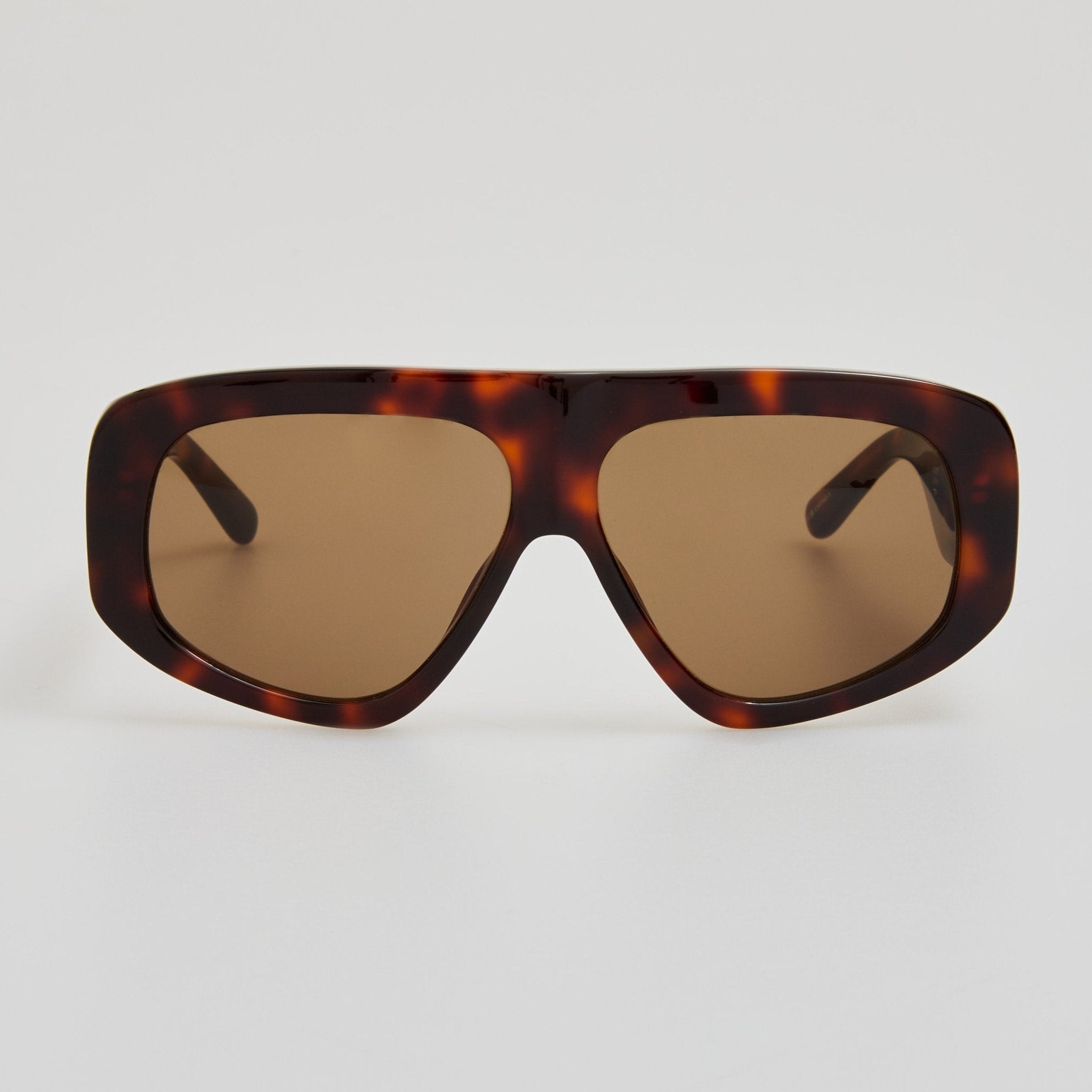 Milano Sunglasses in Tortoiseshell - LINDA FARROW - Sunglasses -