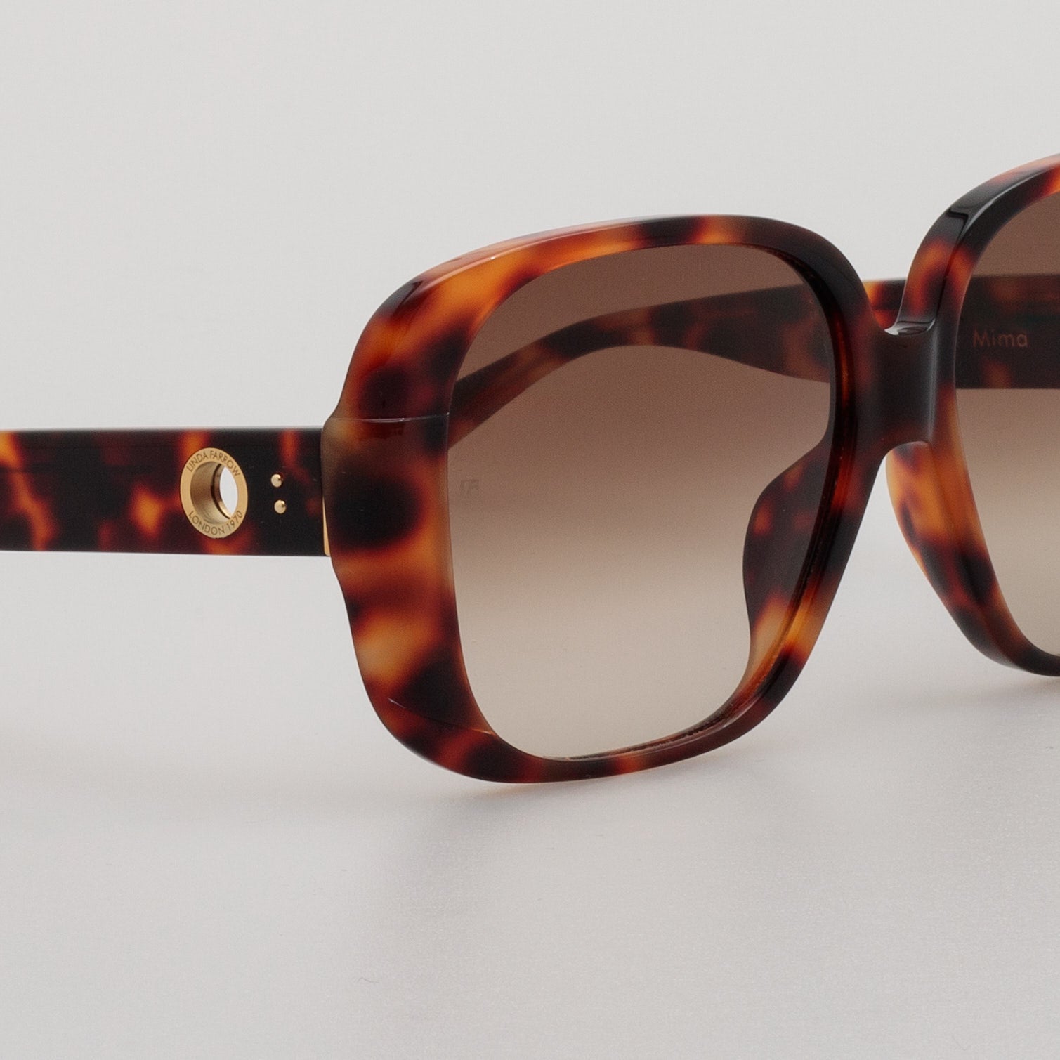 Mima Sunglasses in Tortoiseshell - LINDA FARROW - Sunglasses -