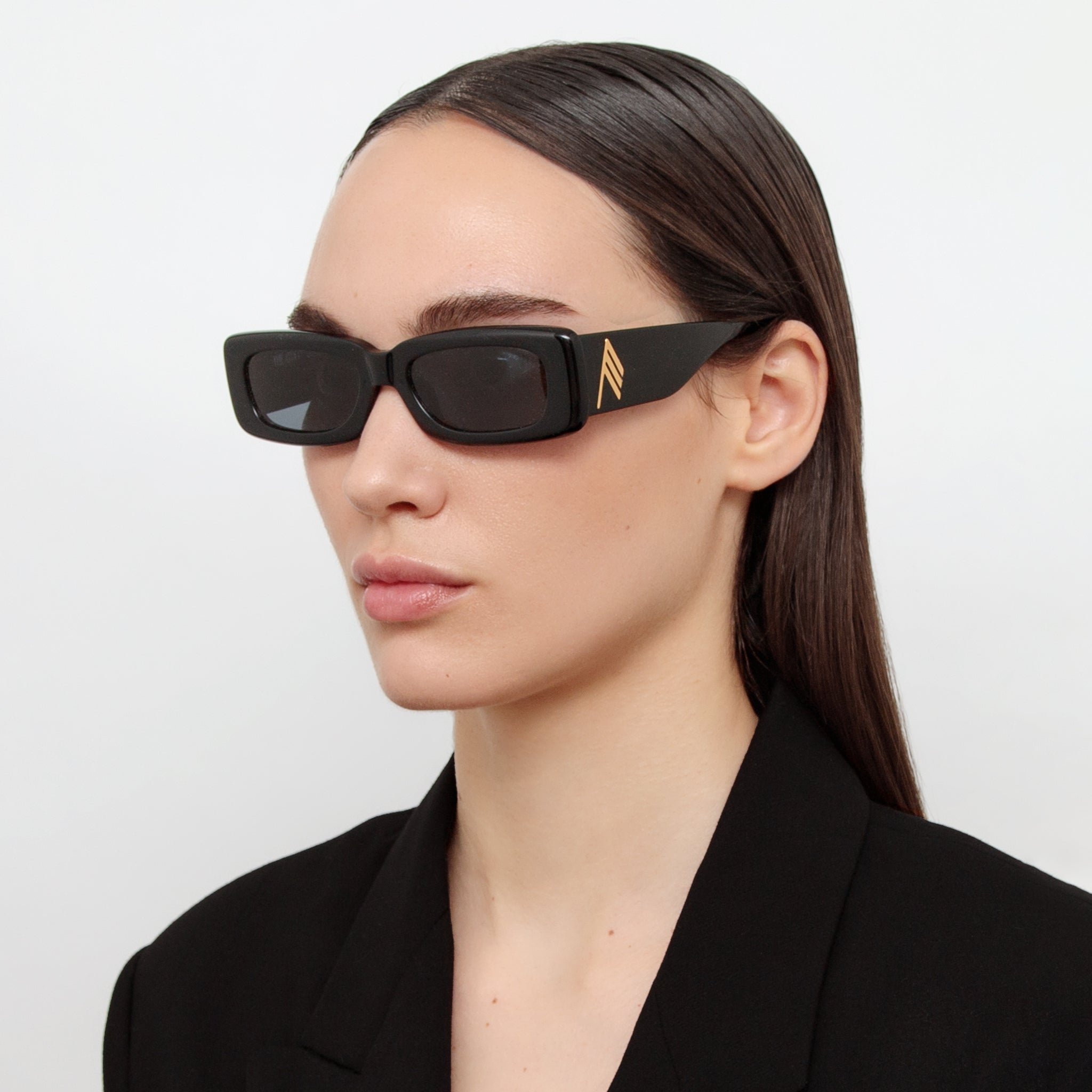 Mini Marfa in Black - LINDA FARROW - Sunglasses -