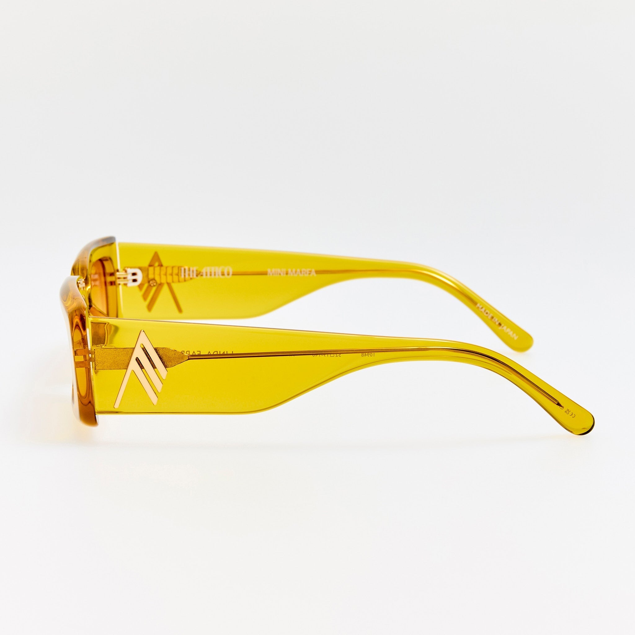 Mini Marfa Sunglasses in Mustard - LINDA FARROW - Sunglasses -