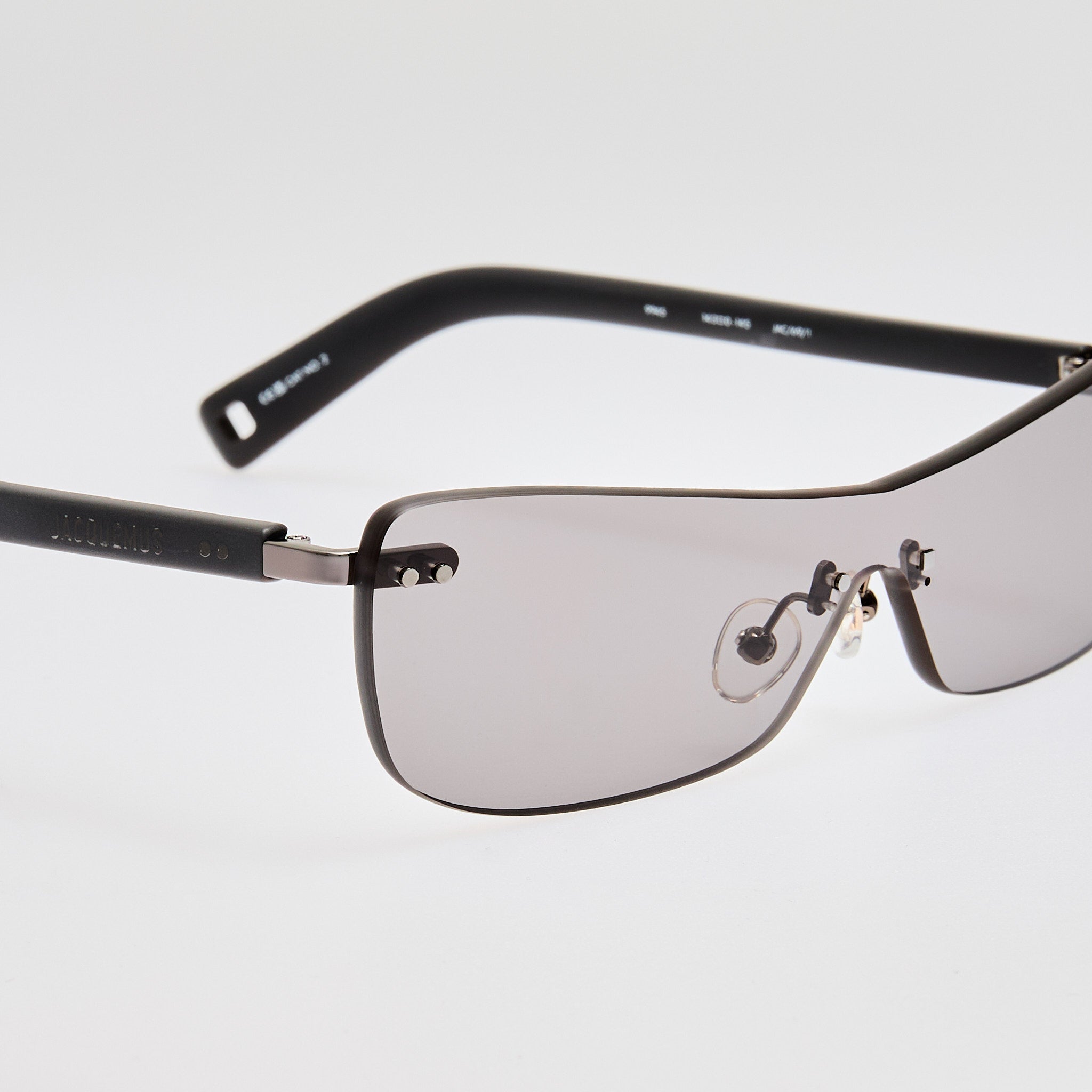 Mirada Cat Eye Sunglasses in Matt Grey - LINDA FARROW - Sunglasses -