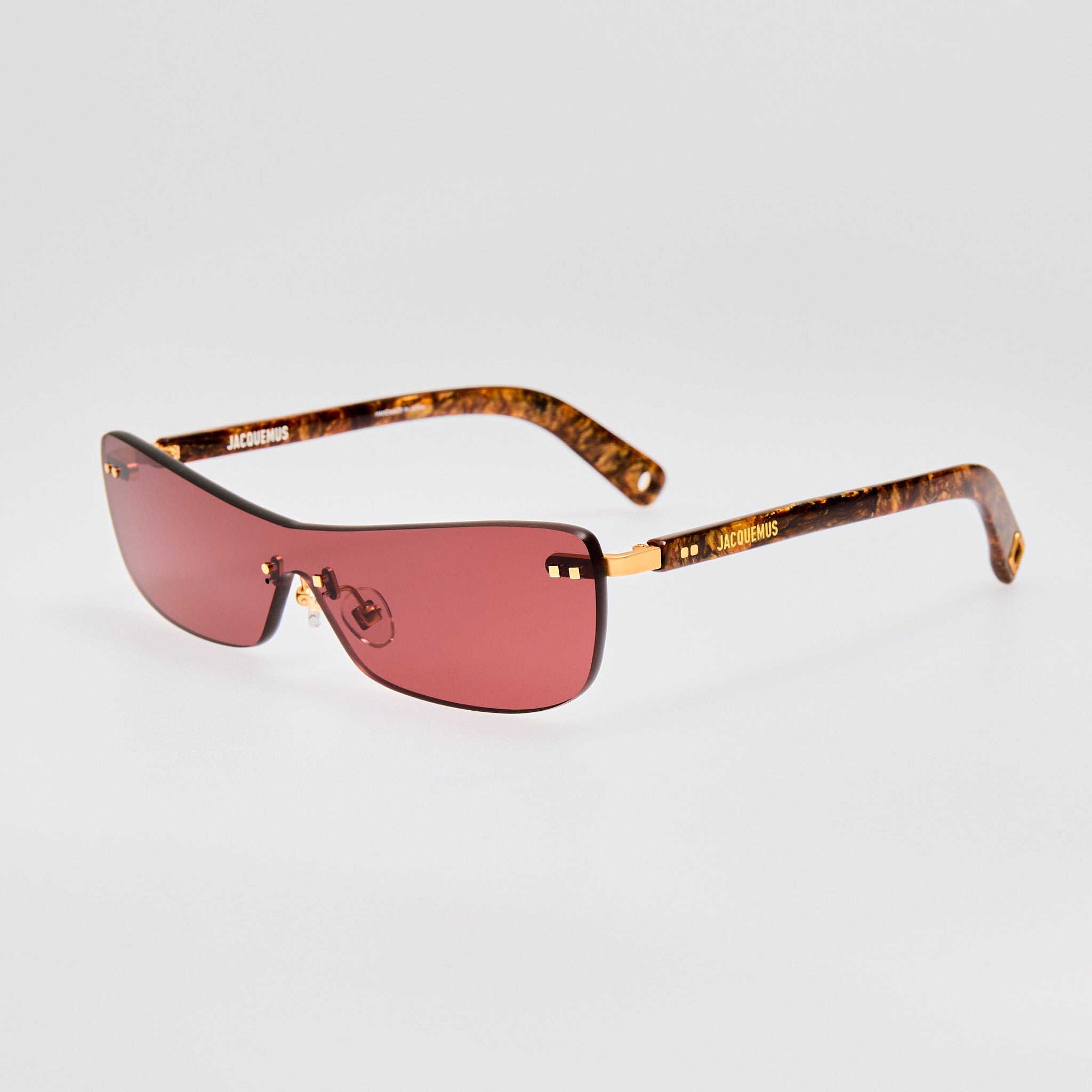 Mirada Cat Eye Sunglasses in Wood Effect - LINDA FARROW - Sunglasses -